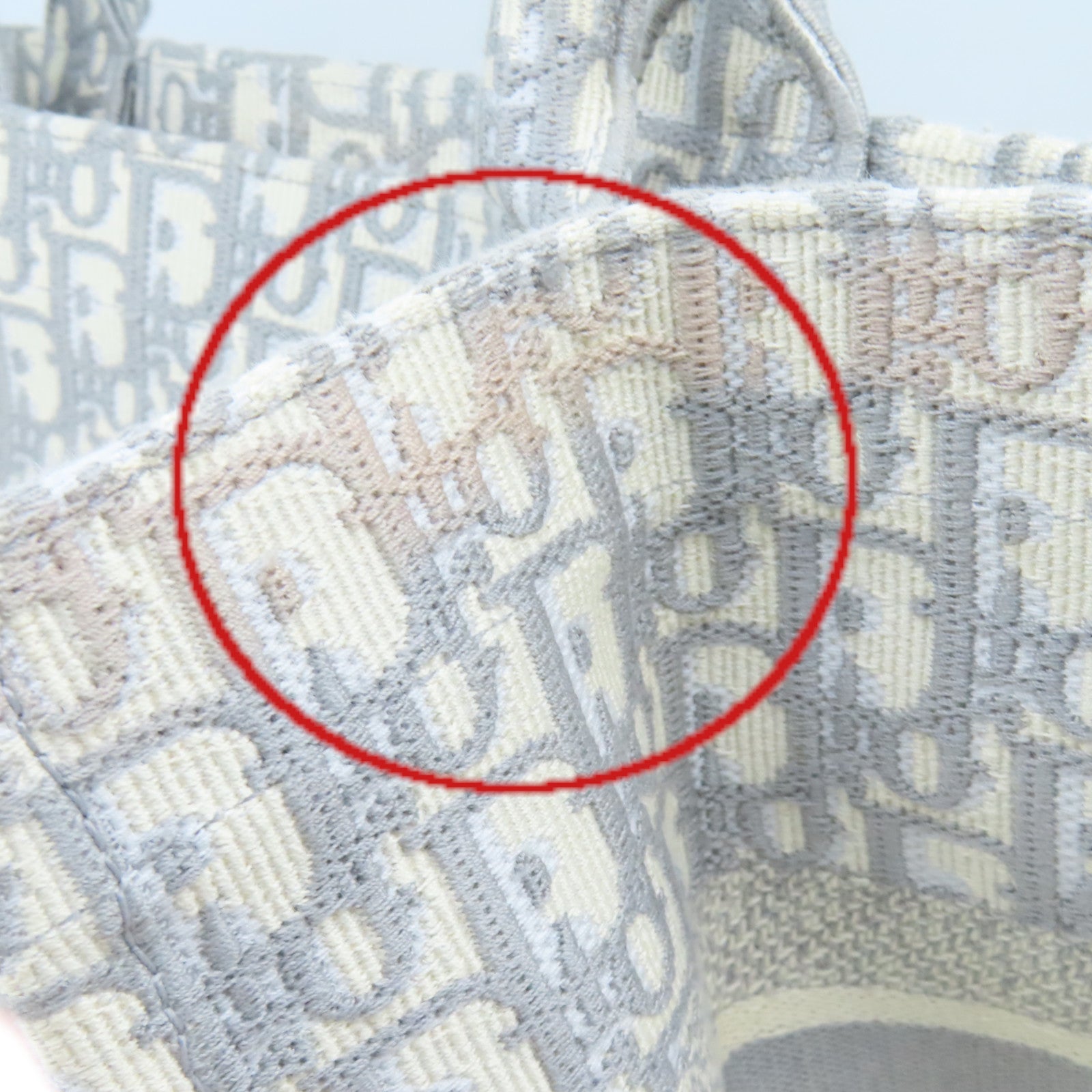 Dior 帆布Medium Book Tote Bag手挽袋灰色/米白色