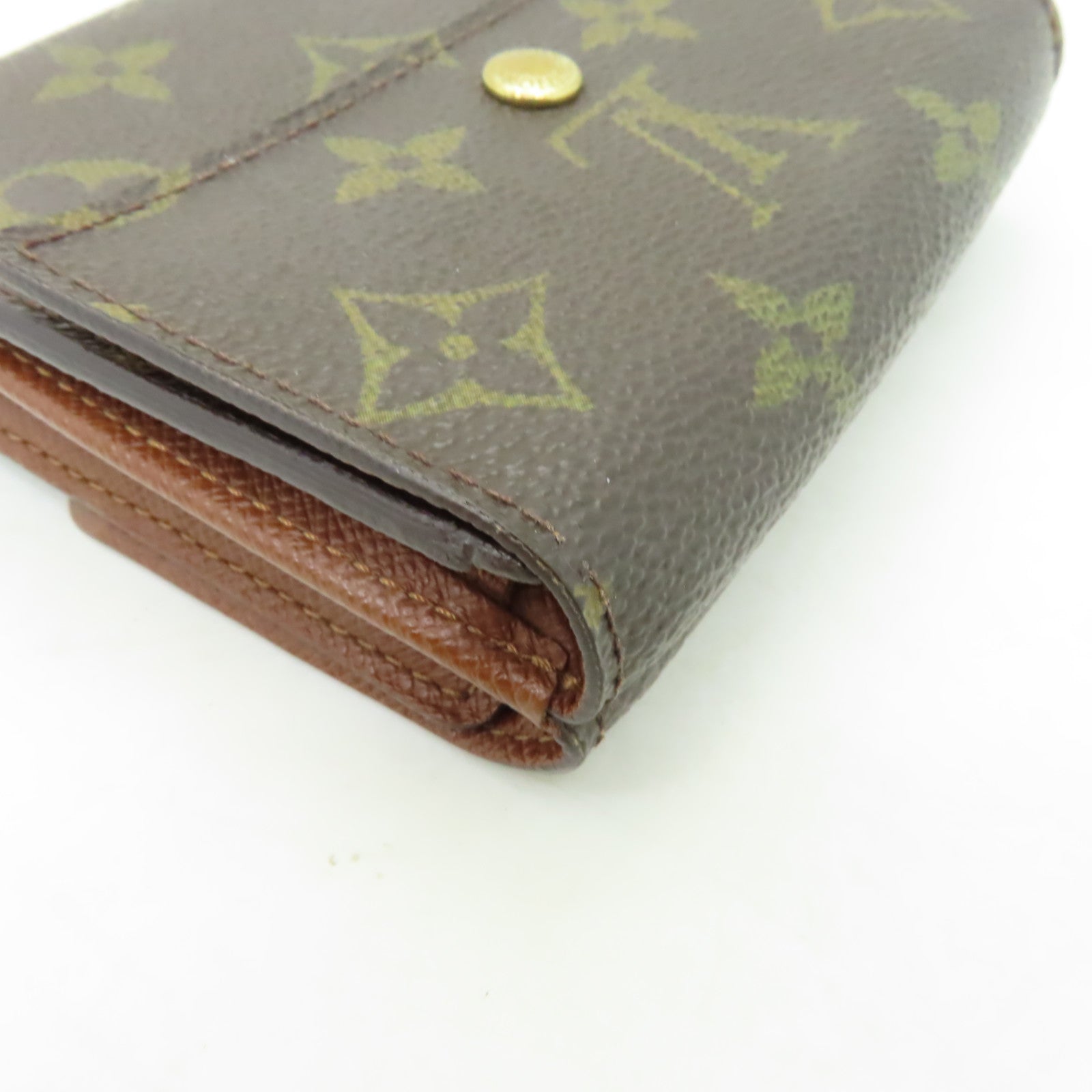 LOUIS VUITTON Monogram Wallet金扣錢包啡色