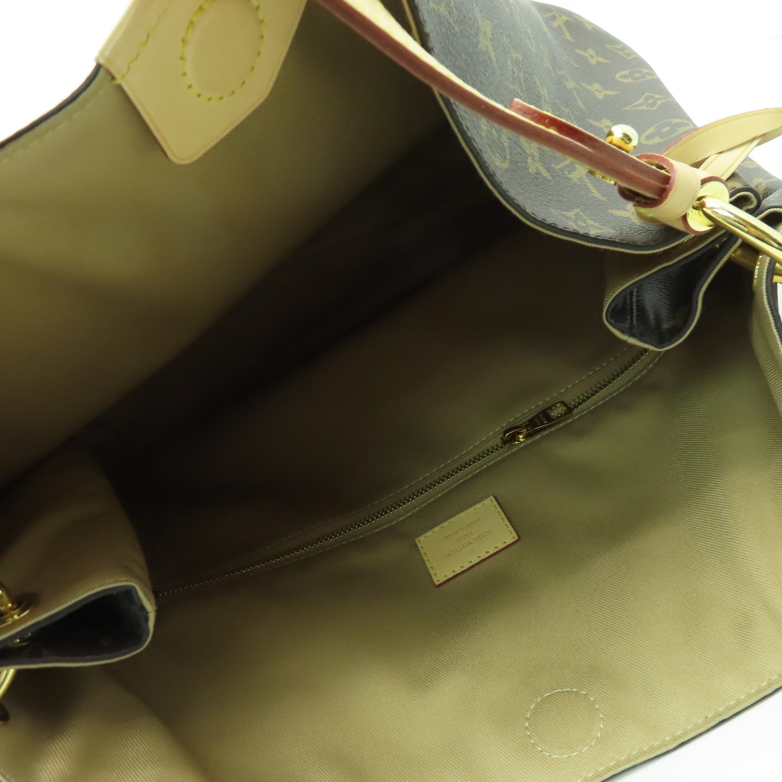 LOUIS VUITTON Monogram Gracefull MM金扣肩背袋啡色
