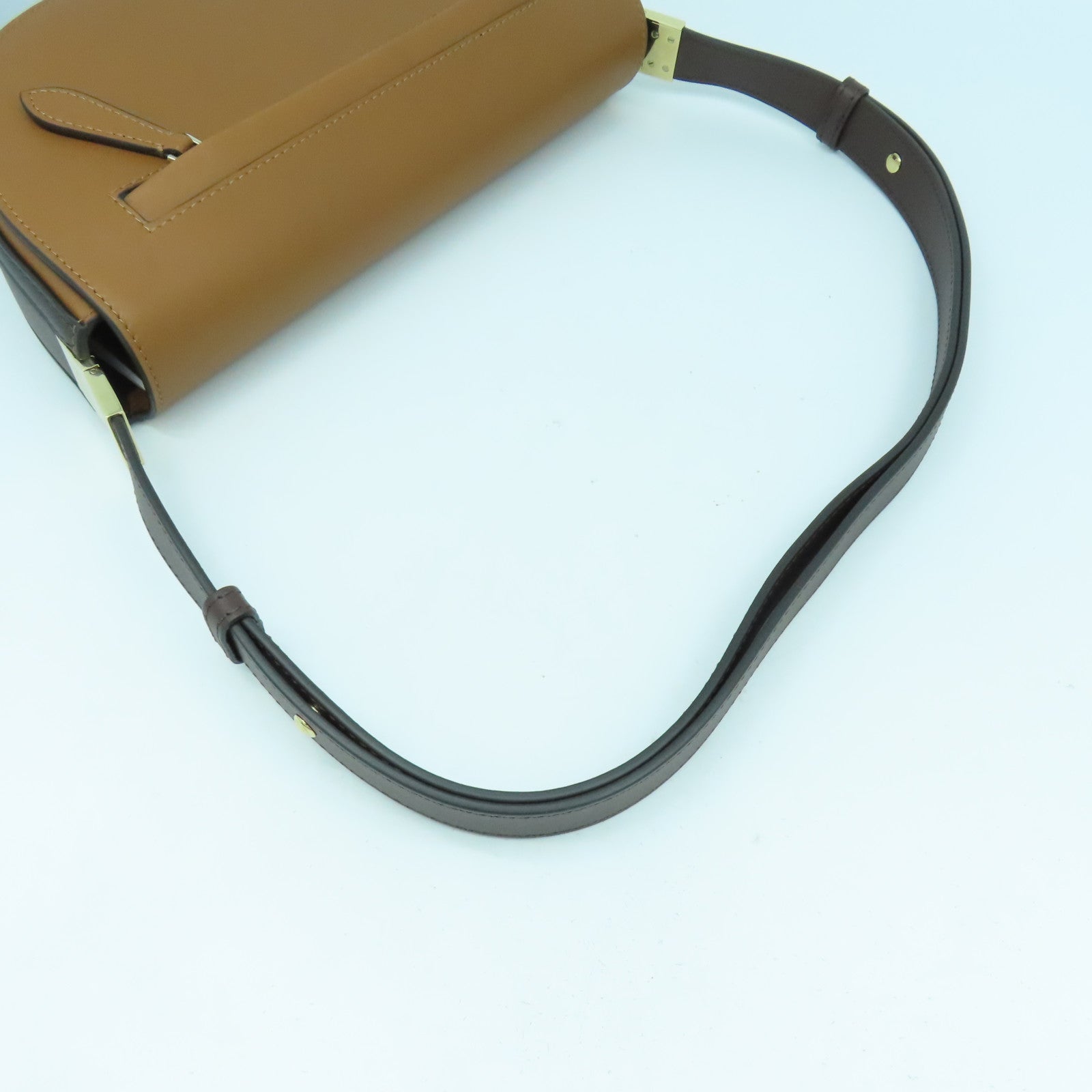 BURBERRY 牛皮皮革Olympia Small Bag金扣肩背袋啡色