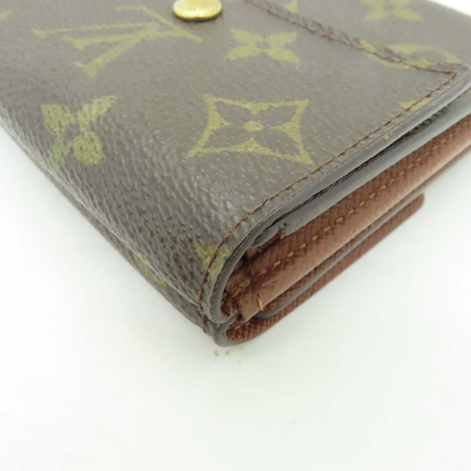 LOUIS VUITTON Monogram Wallet金扣錢包啡色