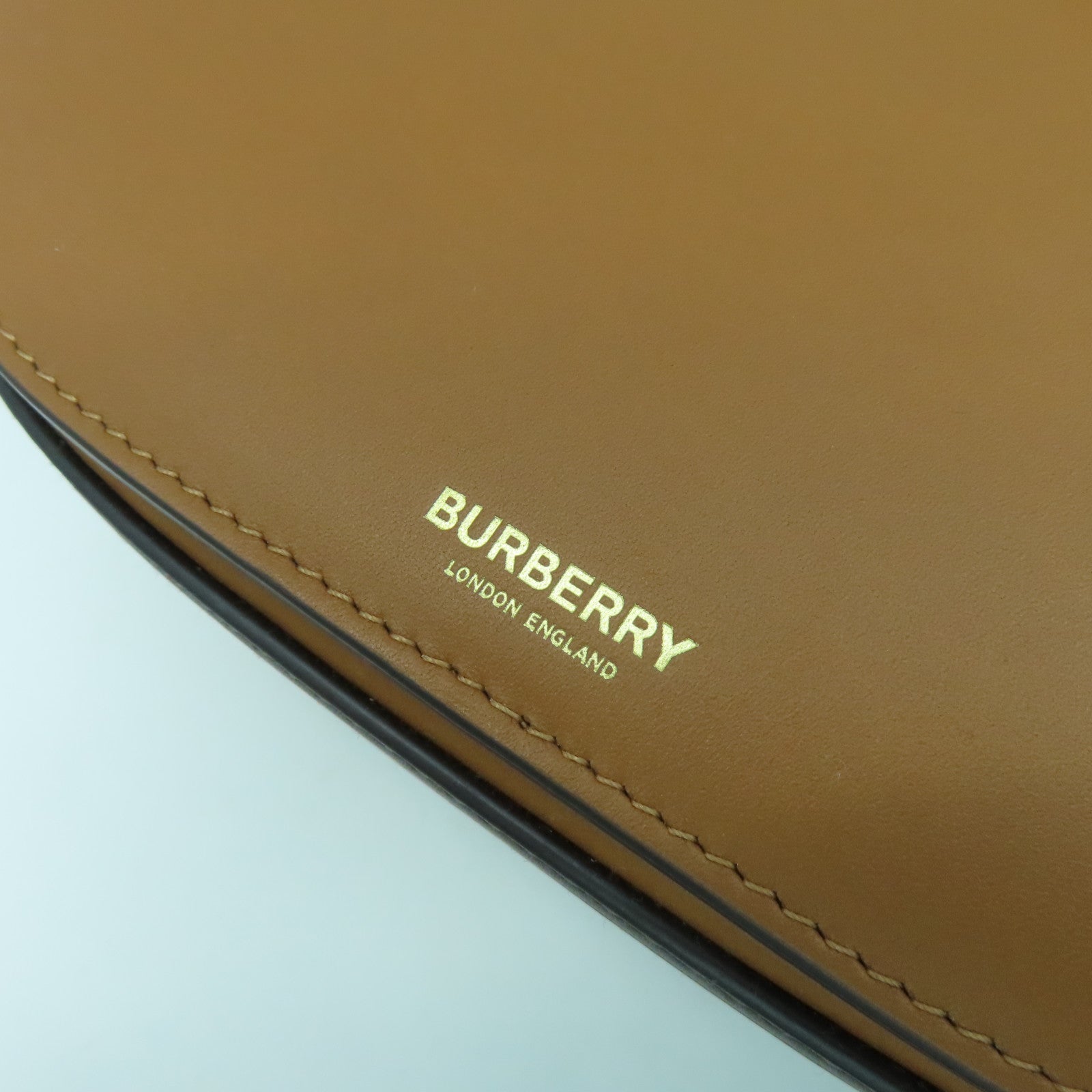 BURBERRY 牛皮皮革Olympia Small Bag金扣肩背袋啡色