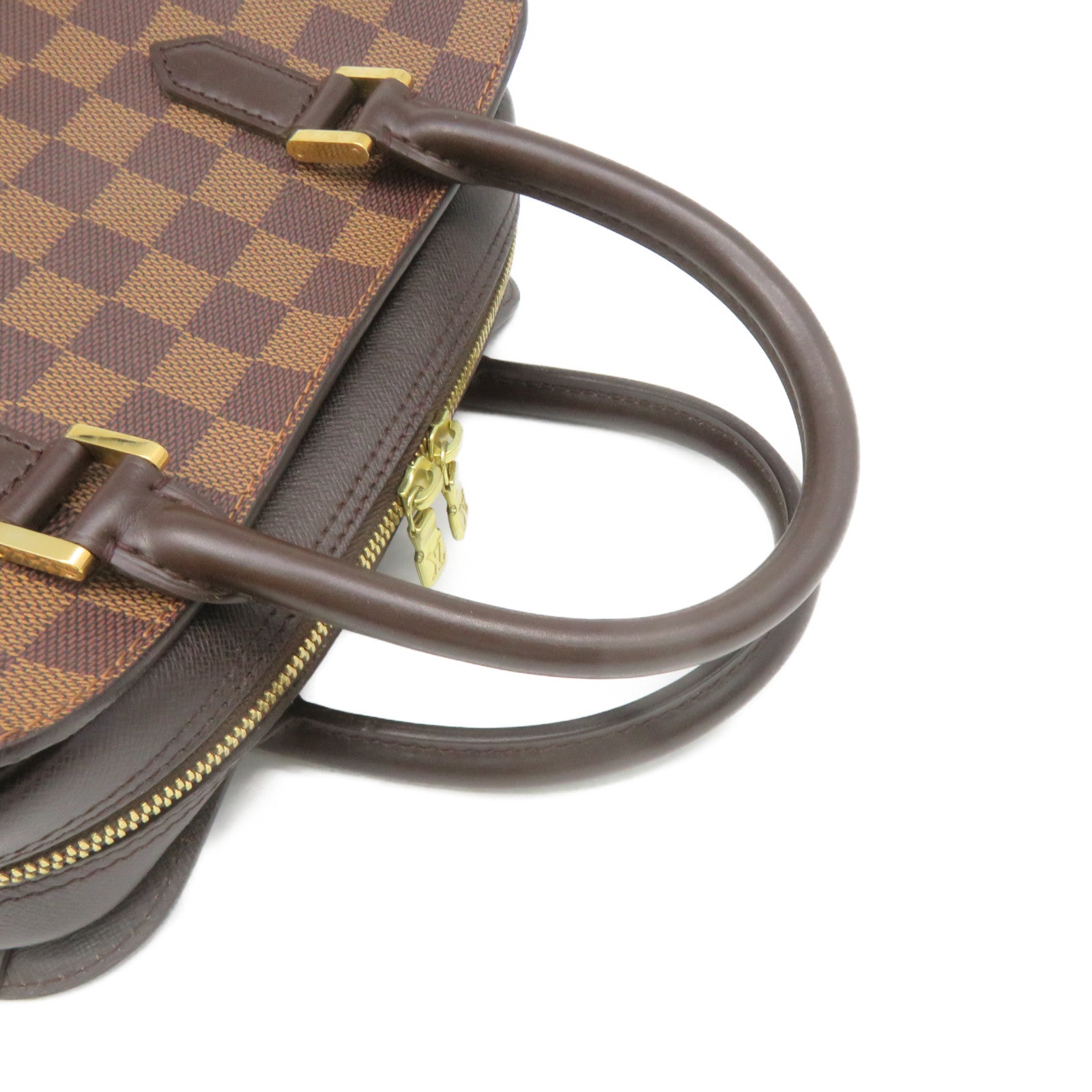 LOUIS VUITTON Damier Triana Hand Bag brown brown