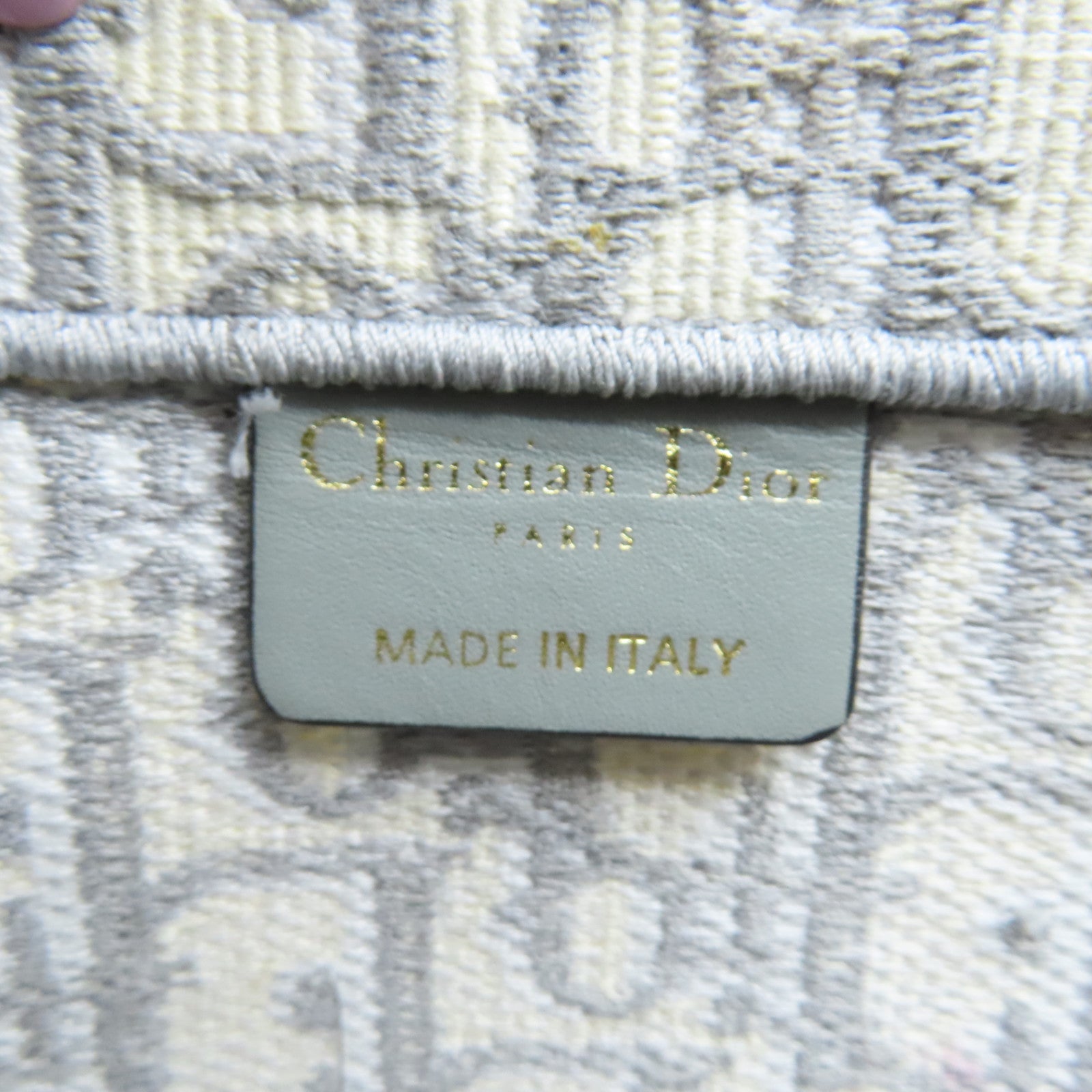 Dior 帆布Medium Book Tote Bag手挽袋灰色/米白色