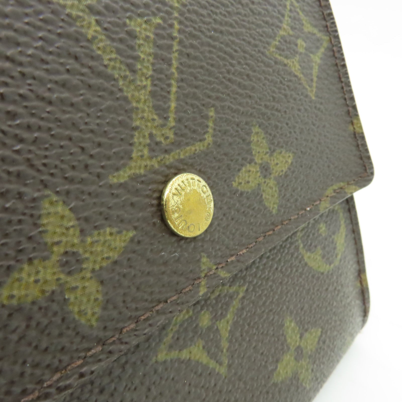 LOUIS VUITTON Monogram Wallet金扣錢包啡色