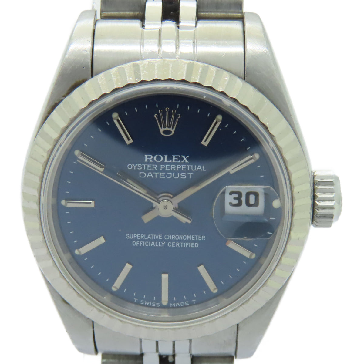 ROLEX Datejust不鏽鋼手錶自動機芯藍色