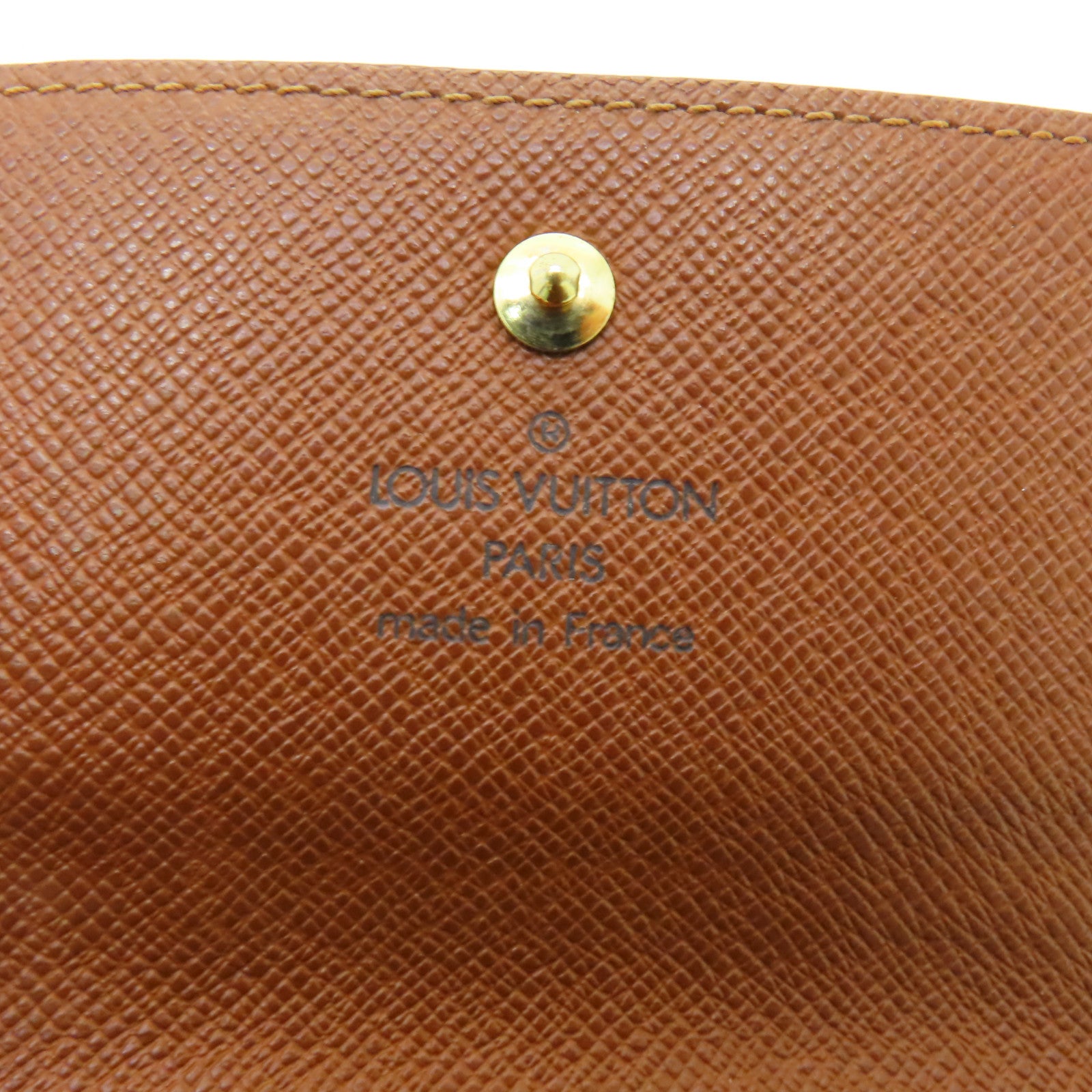 LOUIS VUITTON Monogram Wallet金扣錢包啡色