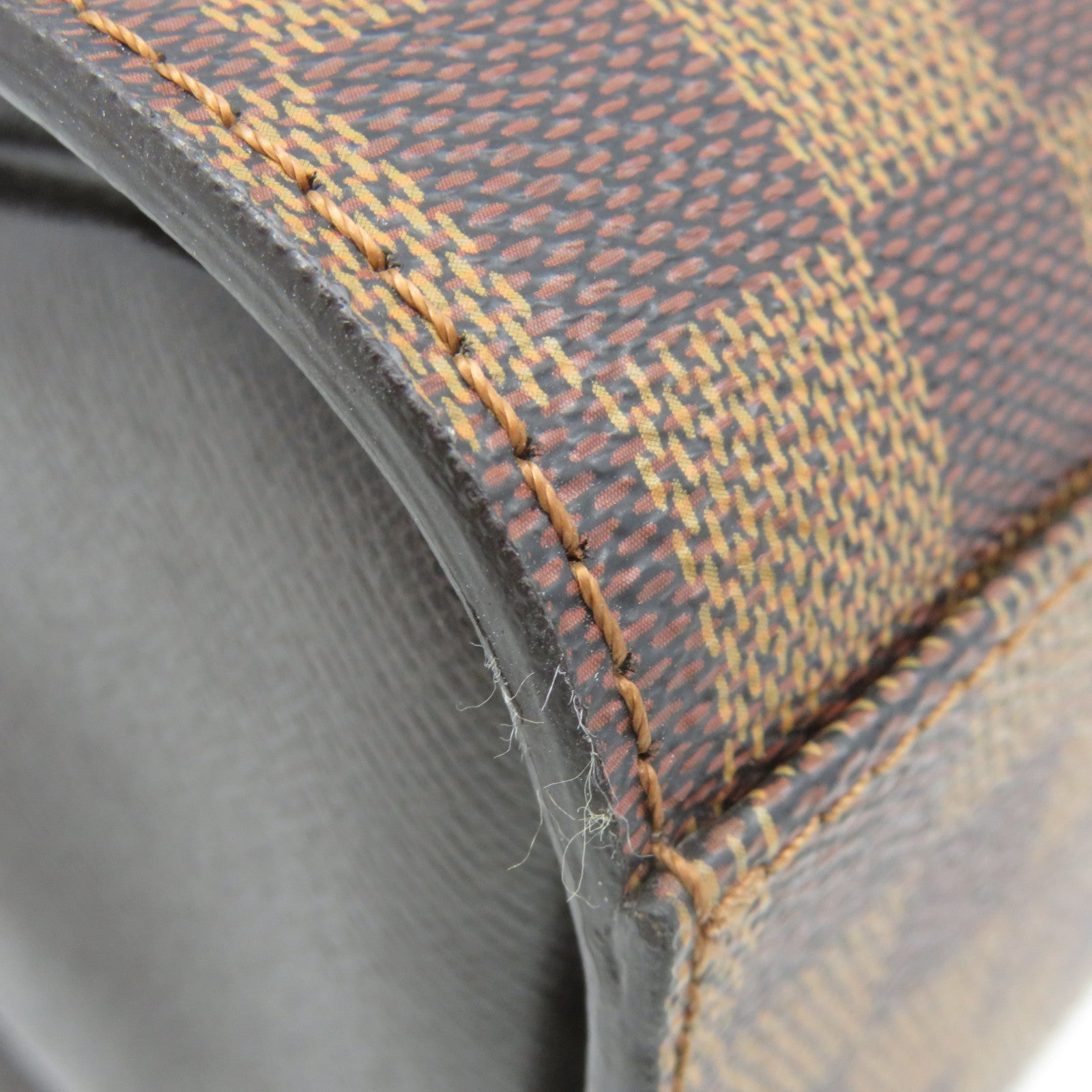 LOUIS VUITTON Damier Triana Hand Bag brown brown