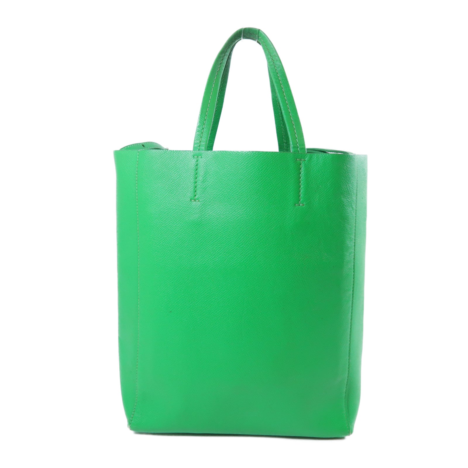 CELINE 牛皮皮革2 Way Shoulder Bag銀扣手挽肩背兩用袋綠色