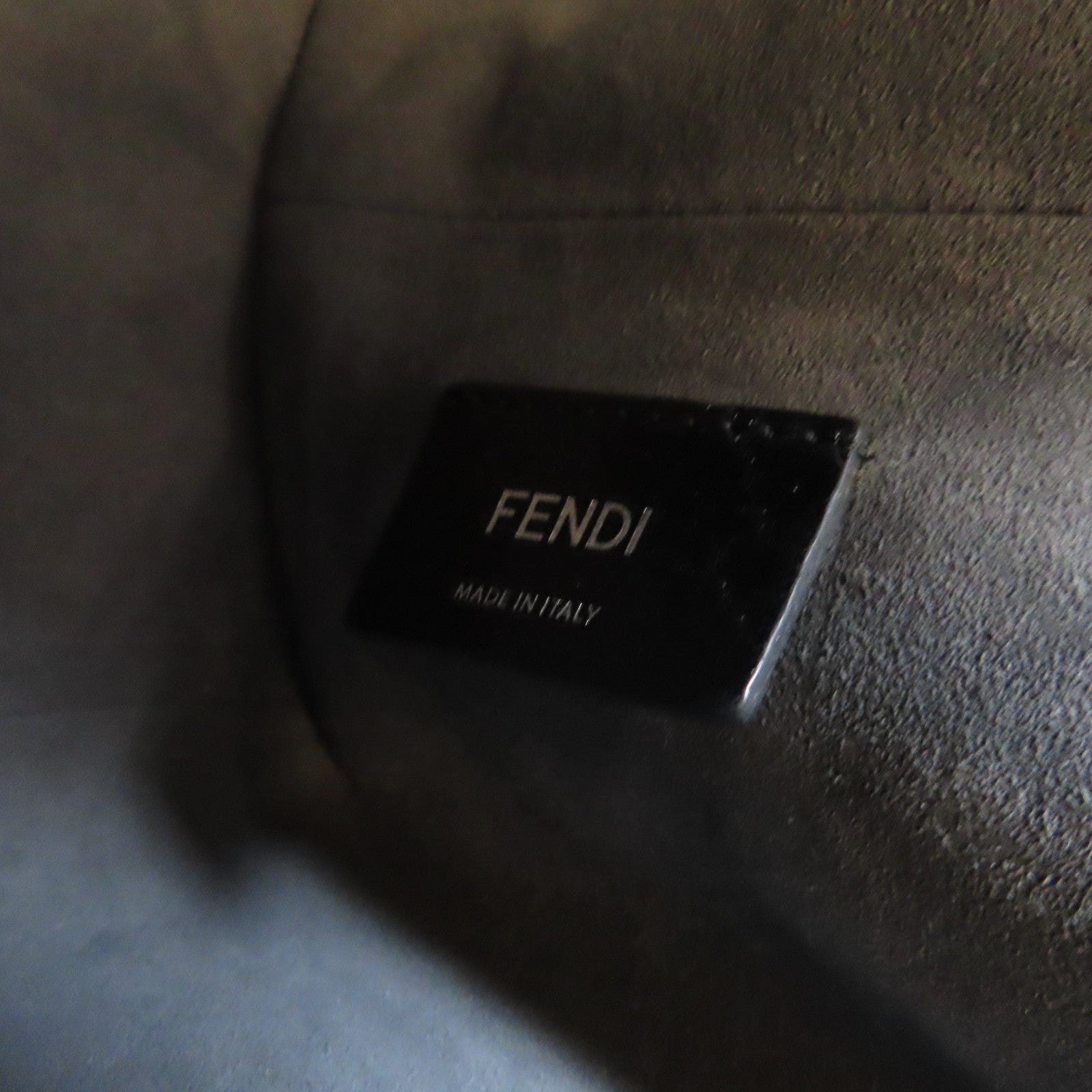 FENDI 牛皮皮革Tote bag銀扣肩背袋綠色