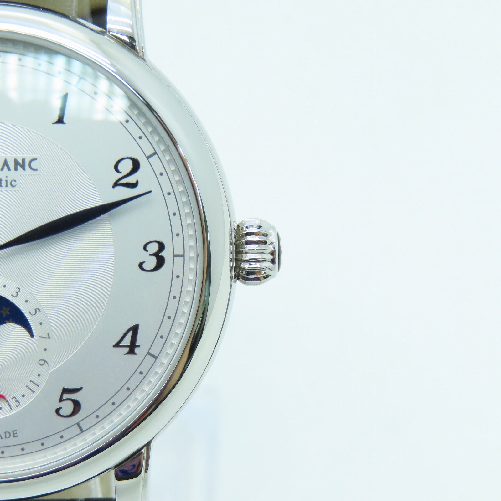 MONTBLANC Star Legacy 42mm不锈钢/皮革带手表自动机芯白色