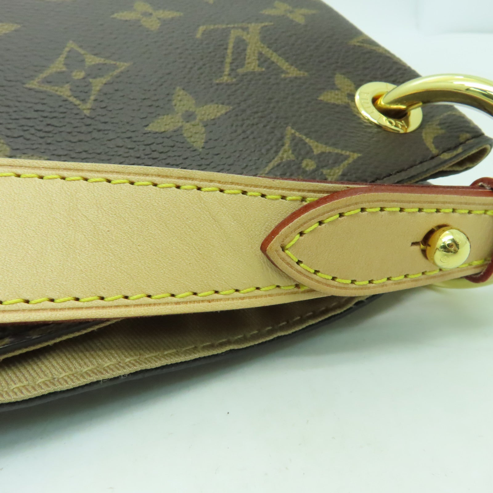 LOUIS VUITTON Monogram Gracefull MM金扣肩背袋啡色