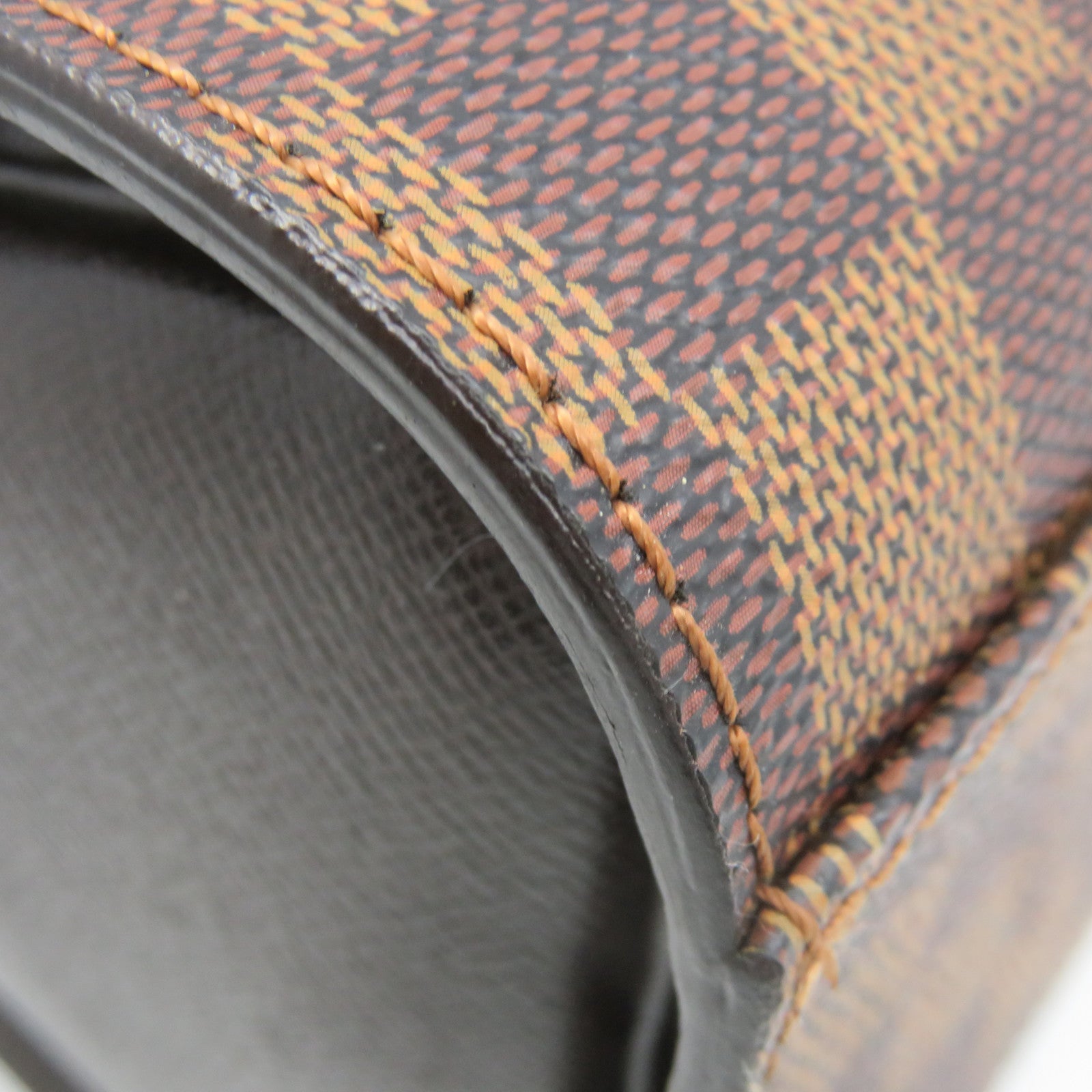 LOUIS VUITTON Damier Triana Hand Bag brown brown