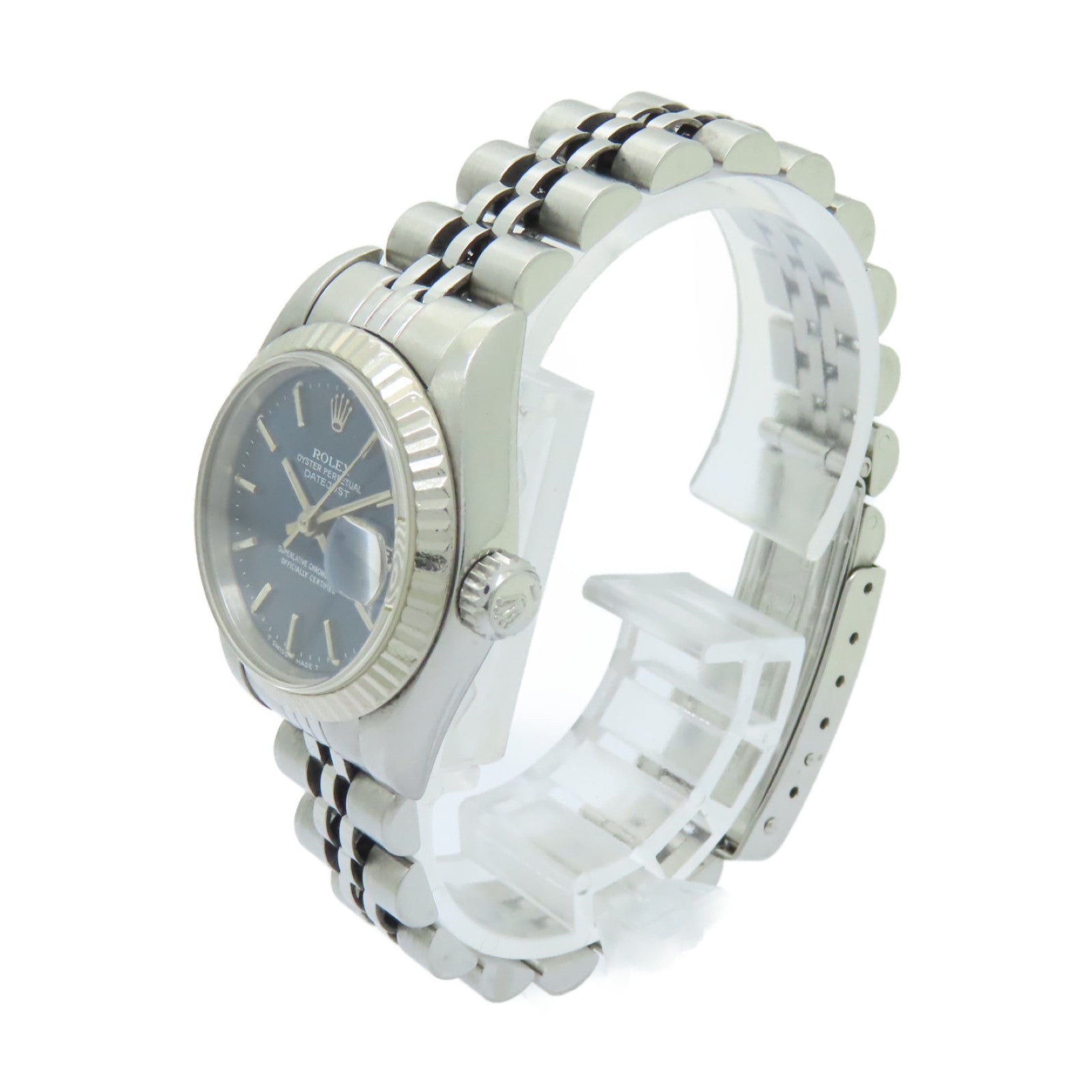 ROLEX Datejust不鏽鋼手錶自動機芯藍色