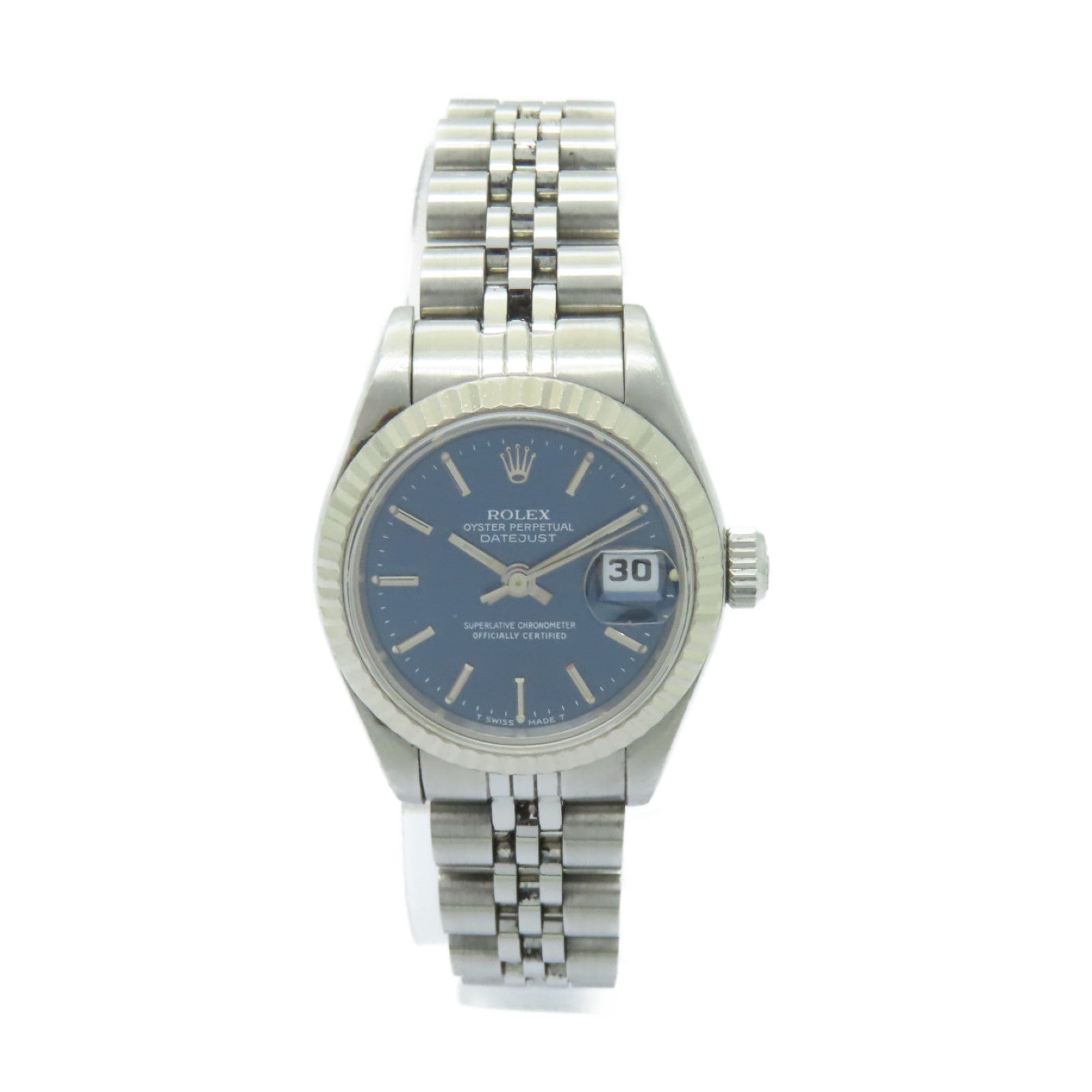 ROLEX Datejust不鏽鋼手錶自動機芯藍色
