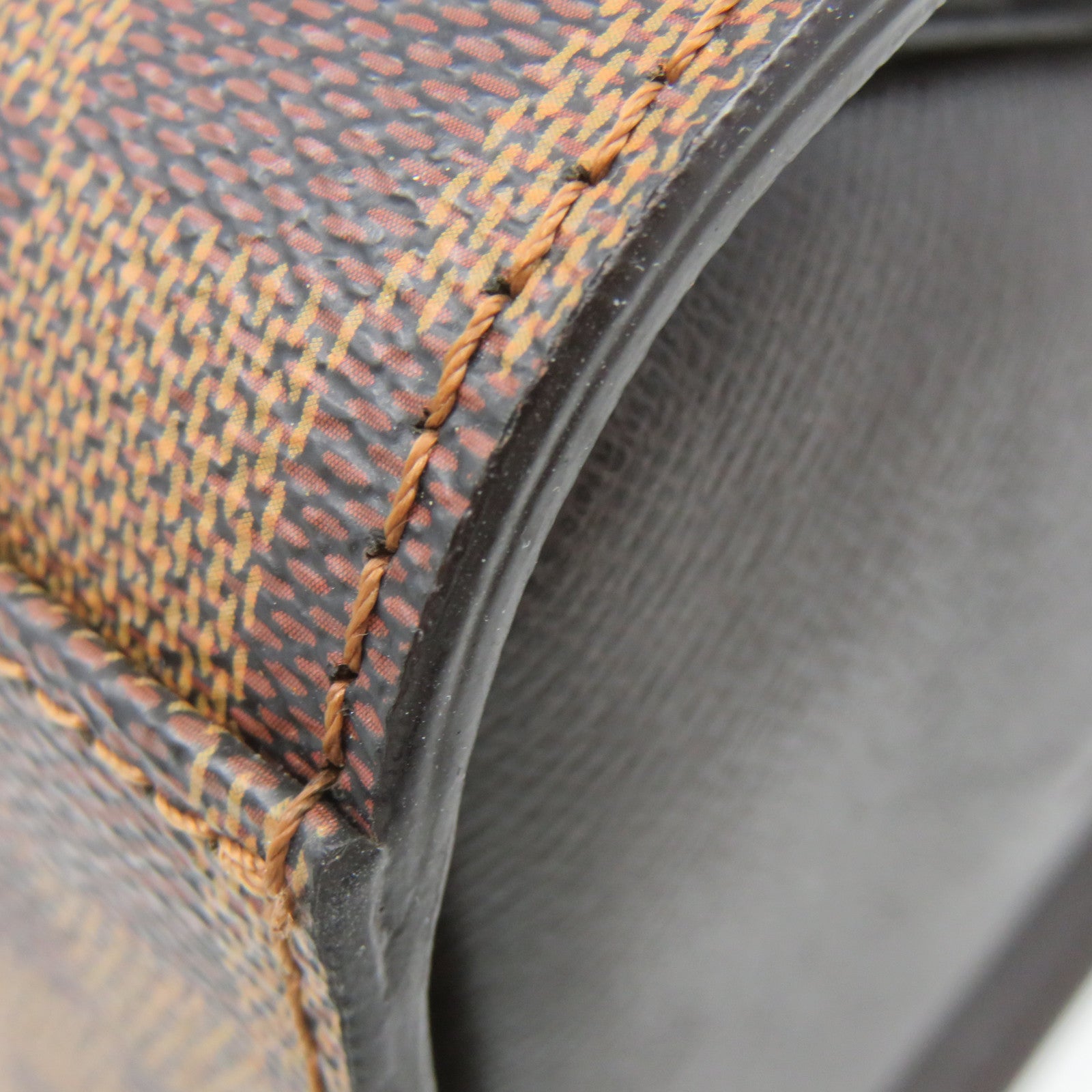 LOUIS VUITTON Damier Triana Hand Bag brown brown