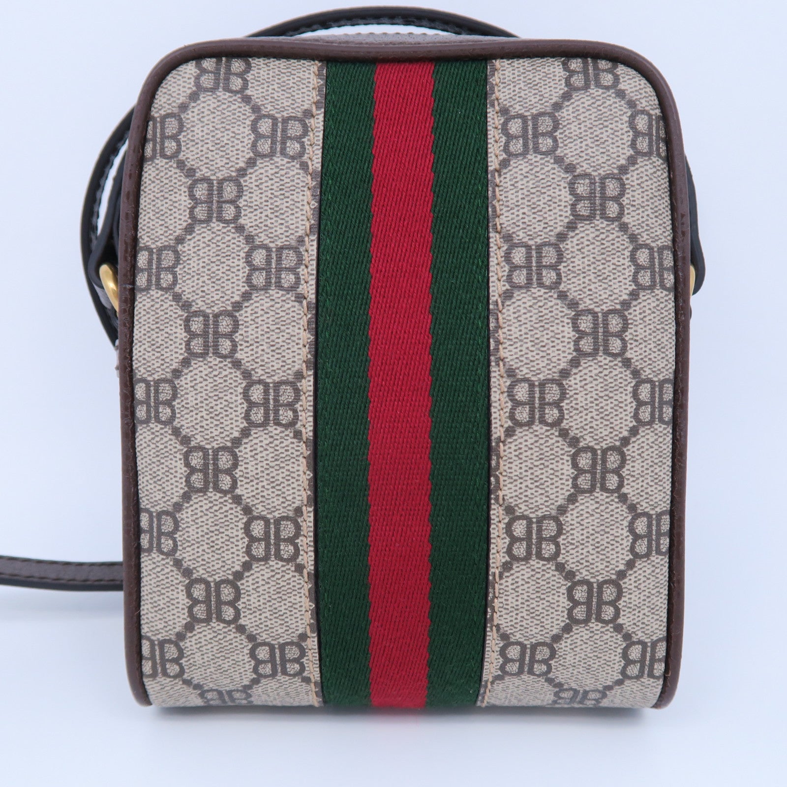 BALENCIAGA 帆布The Hacker Project金扣肩背袋啡色