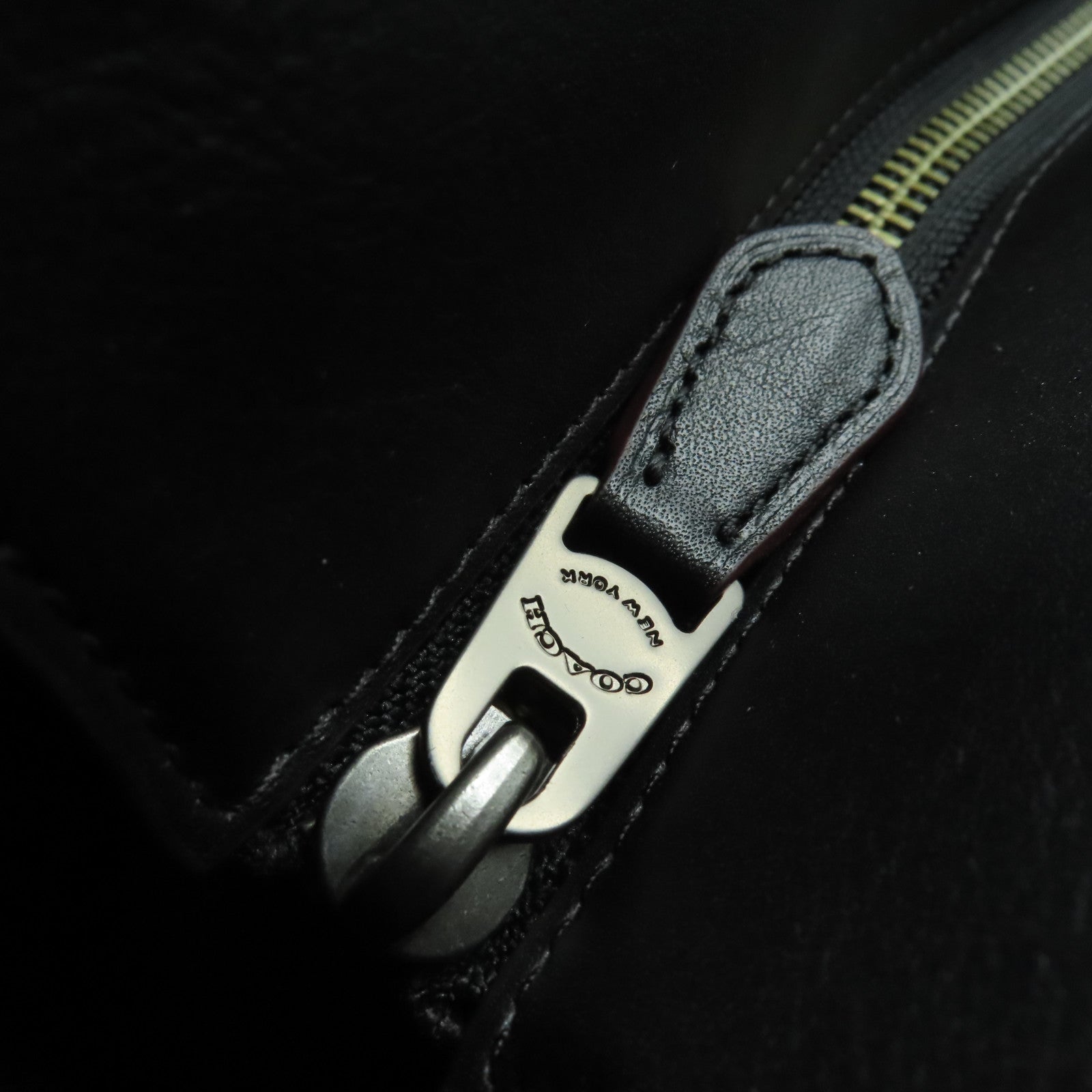 COACH 塗層帆布Tote Bag手挽肩背兩用袋黒色