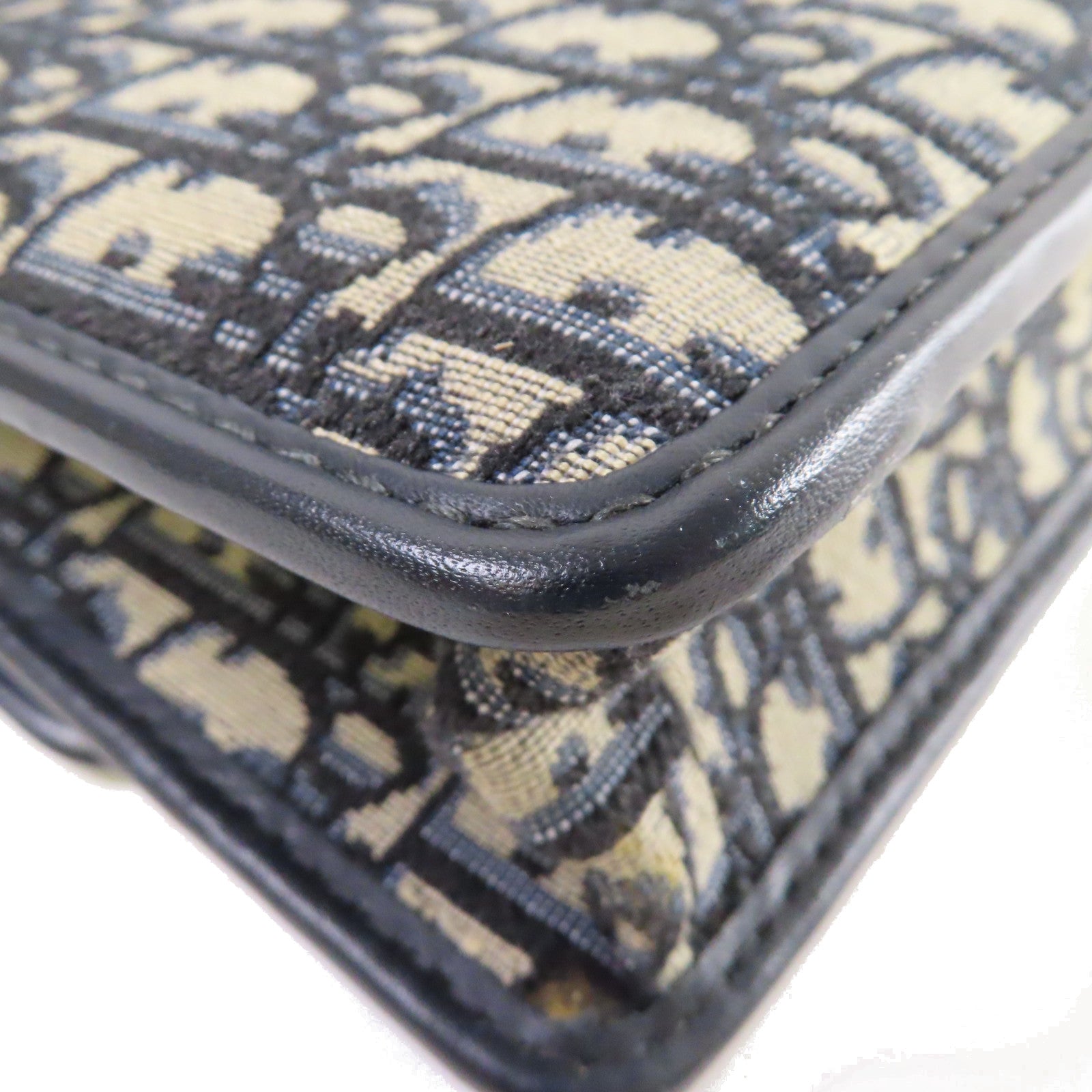 Dior Oblique帆布30 Montaigne Shoulder Bag金扣肩背袋啡色/寶藍色