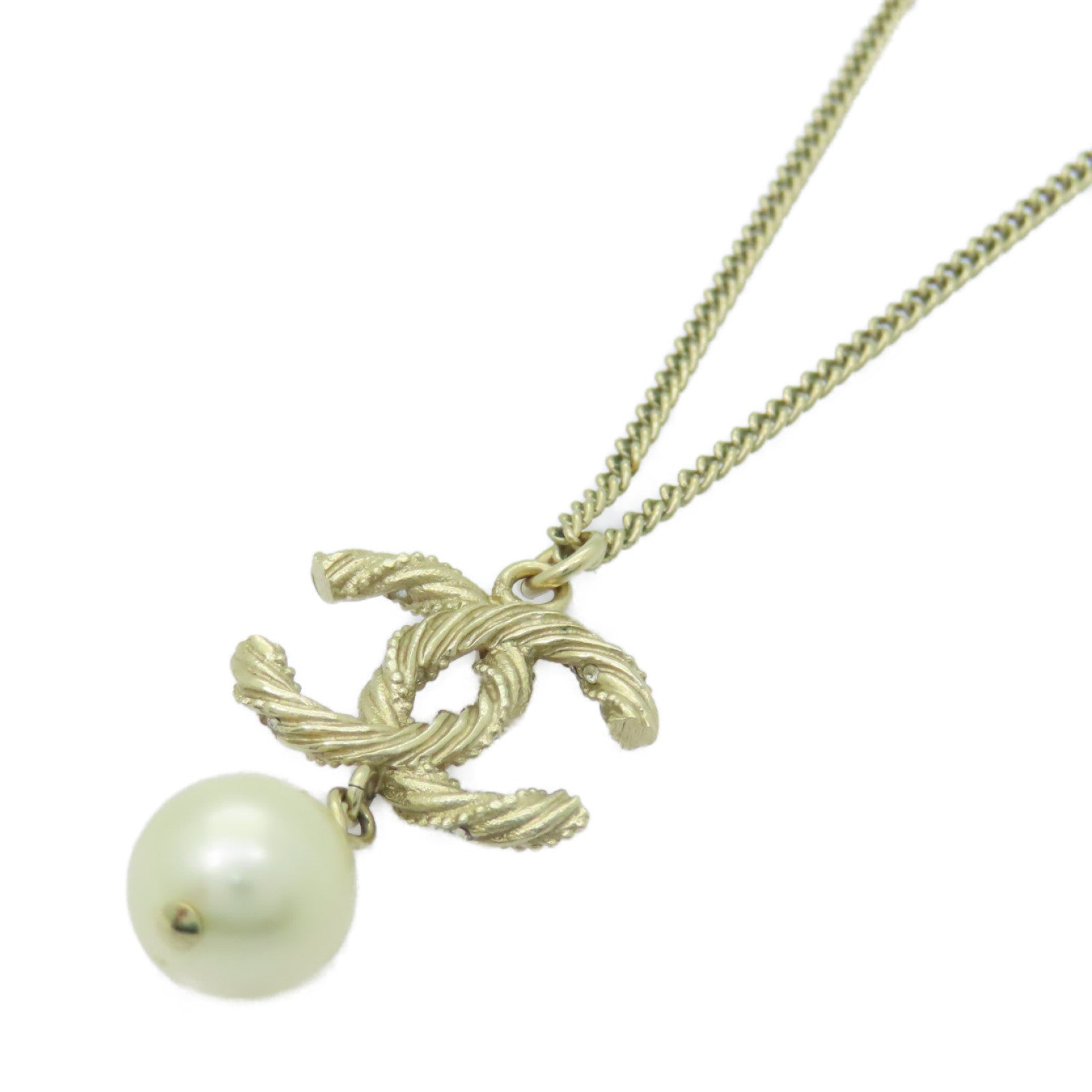 CHANEL 金屬Necklace項鍊金色