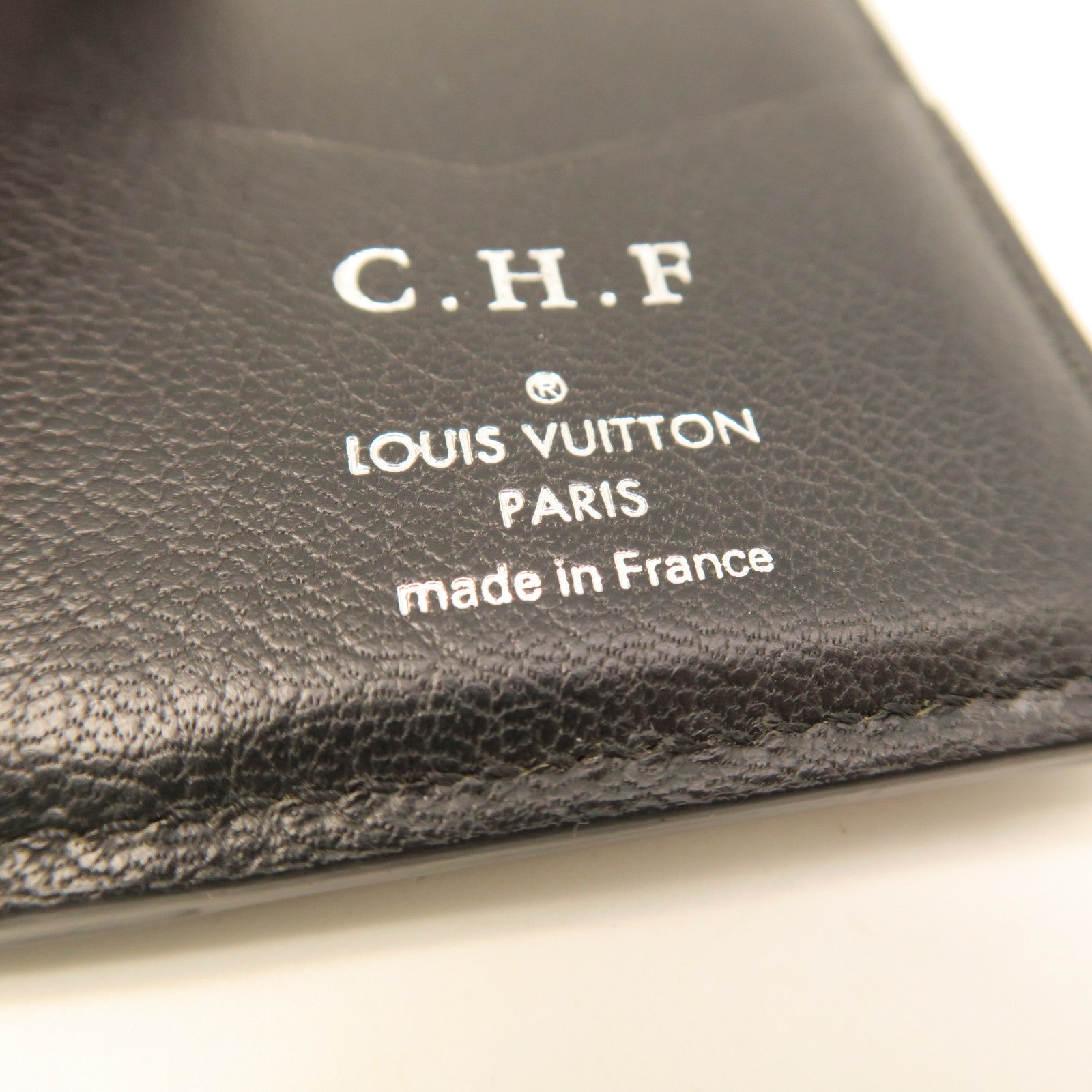 LOUIS VUITTON Monogram Eclipse Crocodile/Ostrich Leather Card Case Black