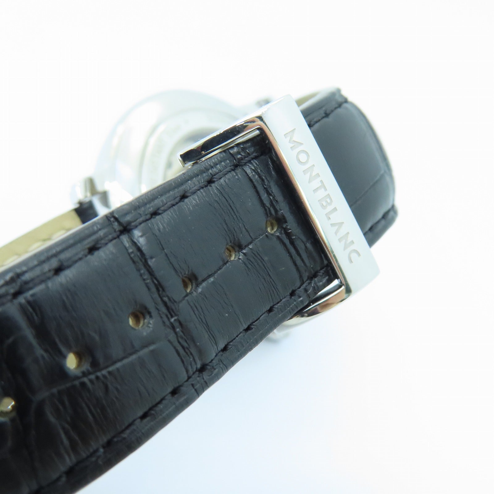 MONTBLANC Star Legacy 42mm不锈钢/皮革带手表自动机芯白色