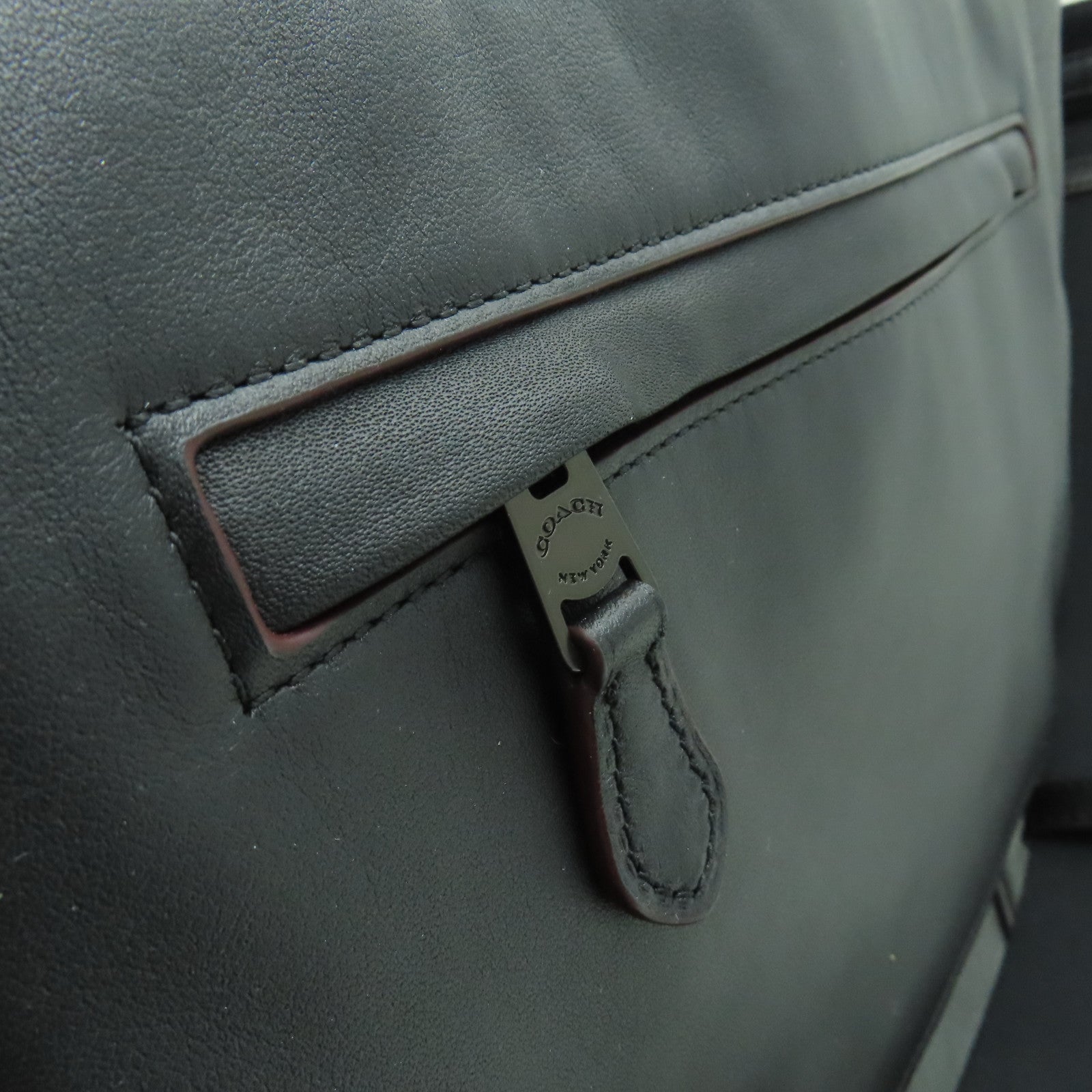 COACH 塗層帆布Tote Bag手挽肩背兩用袋黒色