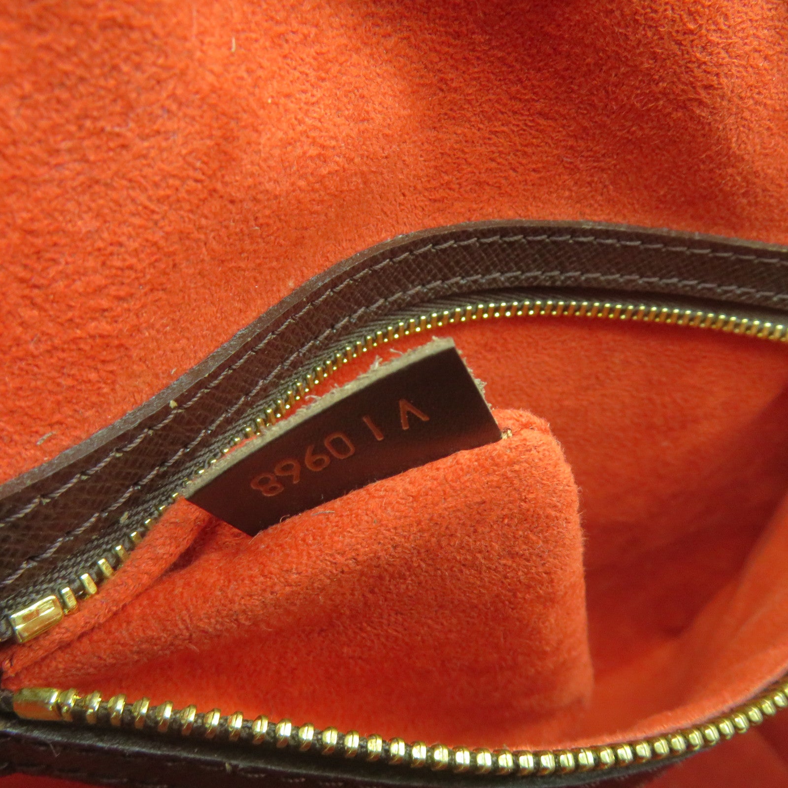 LOUIS VUITTON Damier Triana Hand Bag brown brown