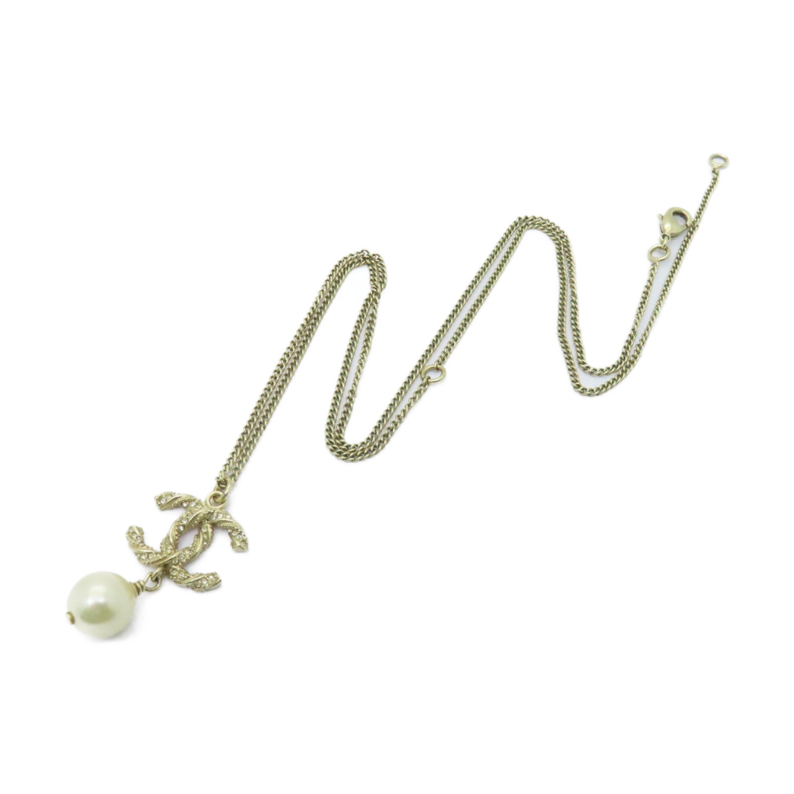 CHANEL 金屬Necklace項鍊金色