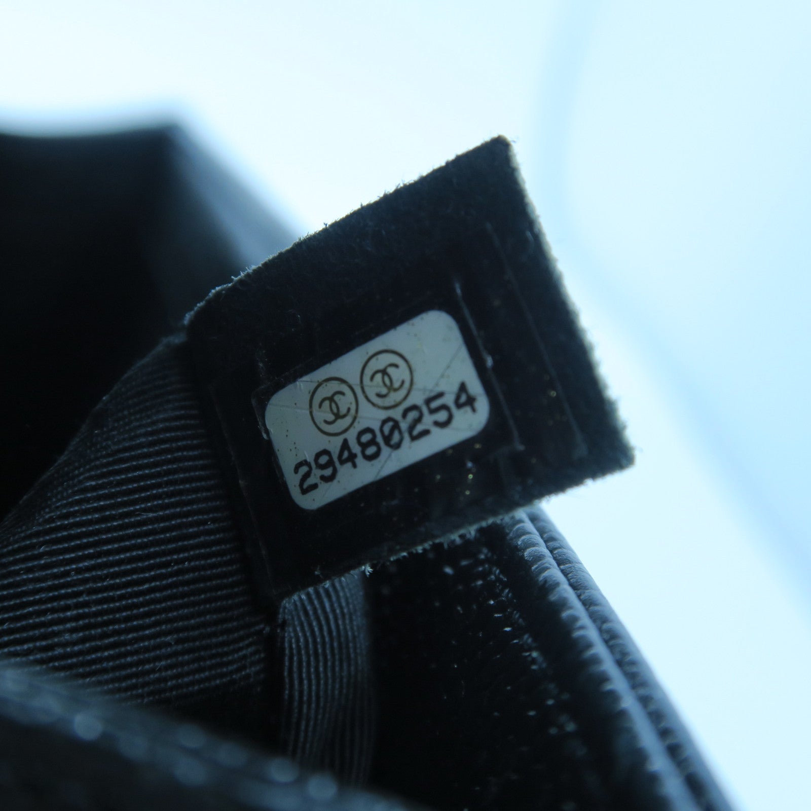 CHANEL 斜紋牛皮皮革Chain Shoulder銀扣鏈帶肩背袋黑色