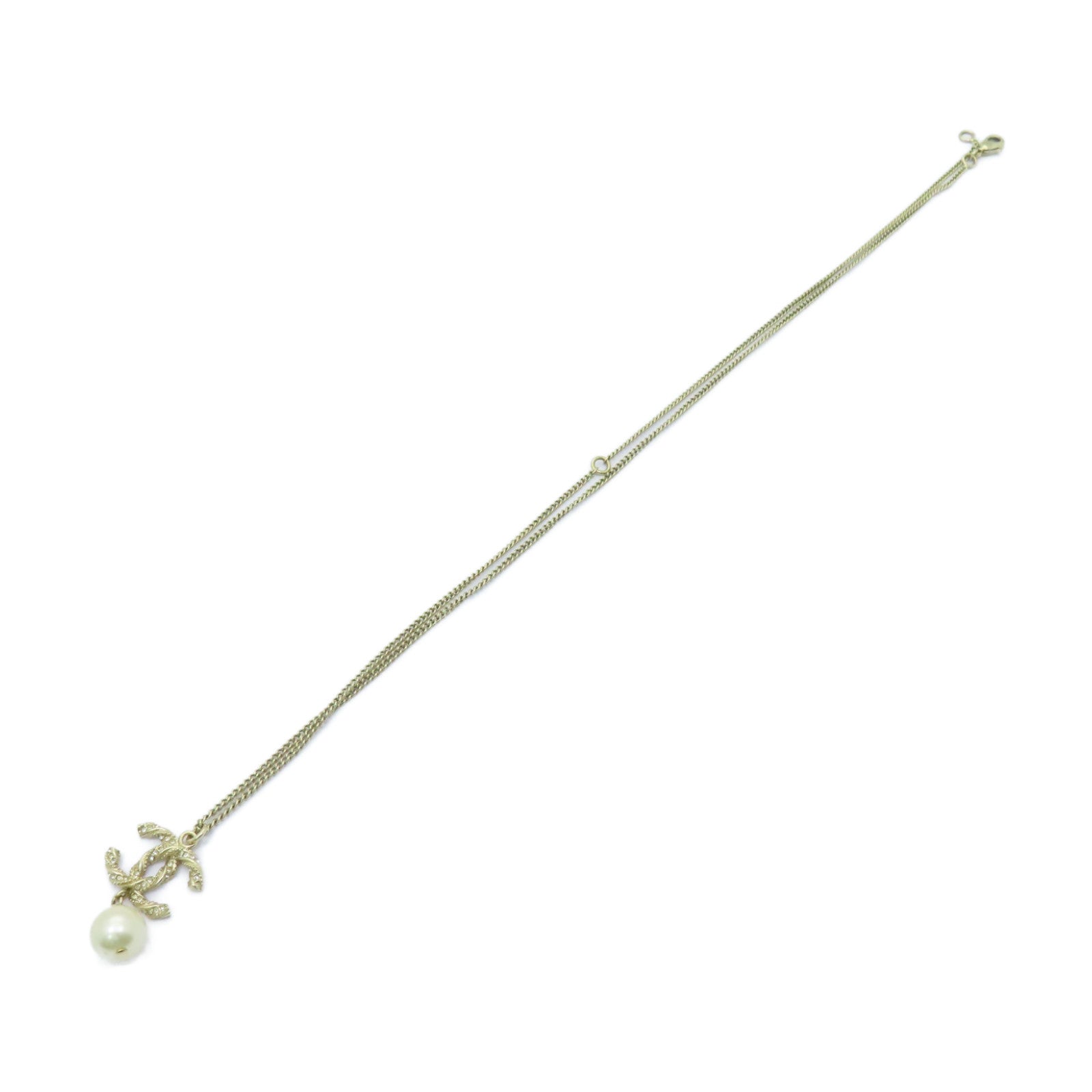 CHANEL 金屬Necklace項鍊金色