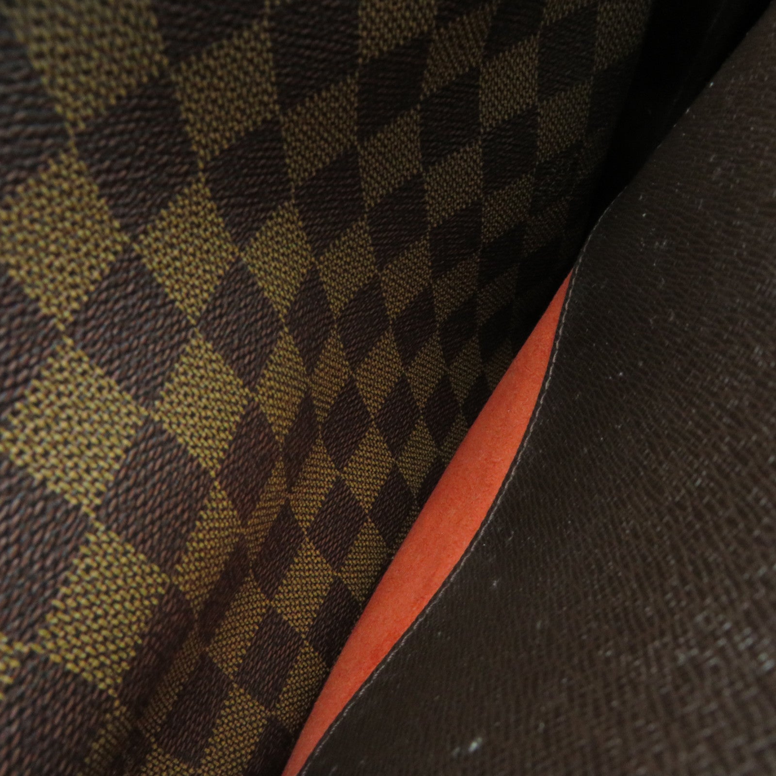 LOUIS VUITTON Damier Triana Hand Bag brown brown
