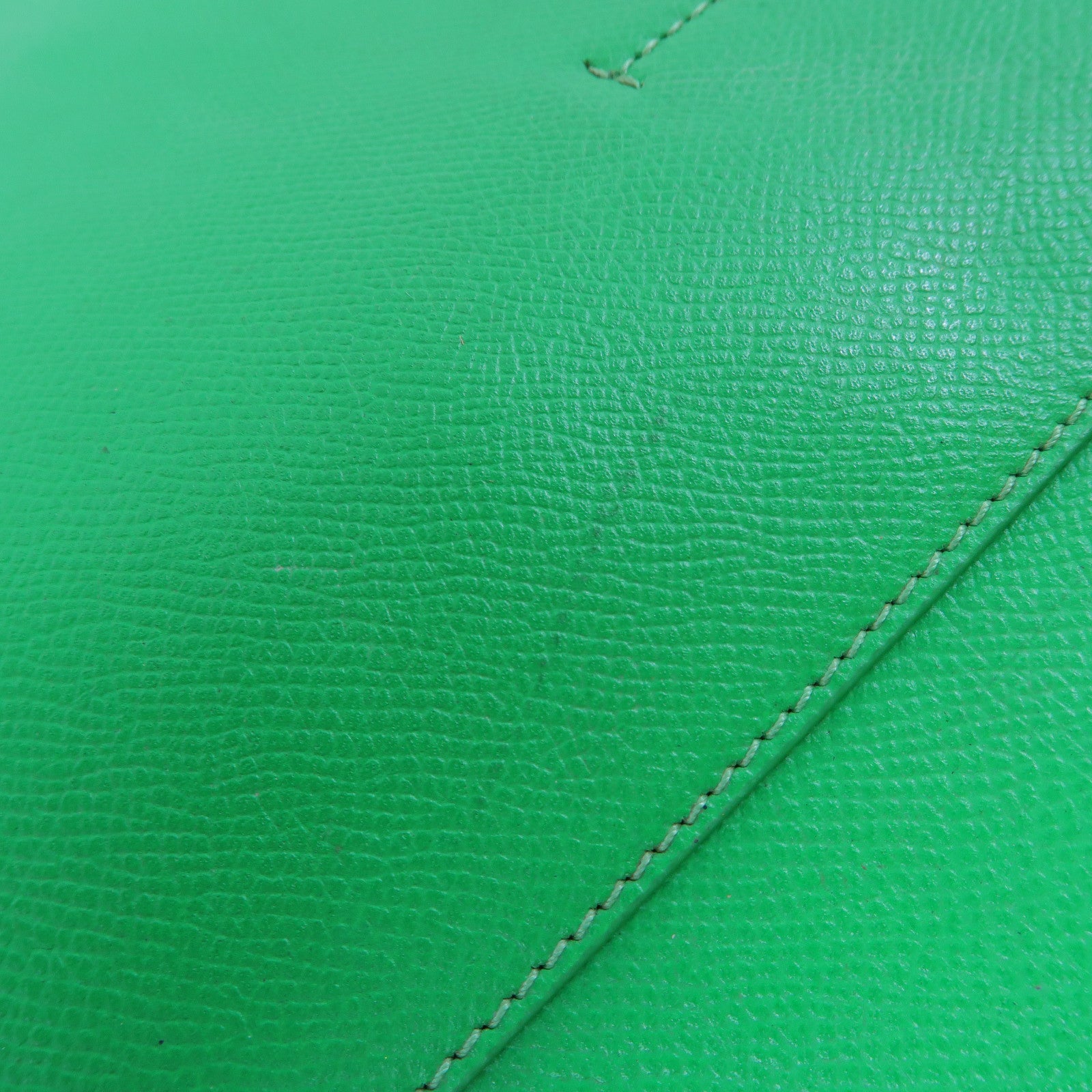 CELINE 牛皮皮革2 Way Shoulder Bag銀扣手挽肩背兩用袋綠色
