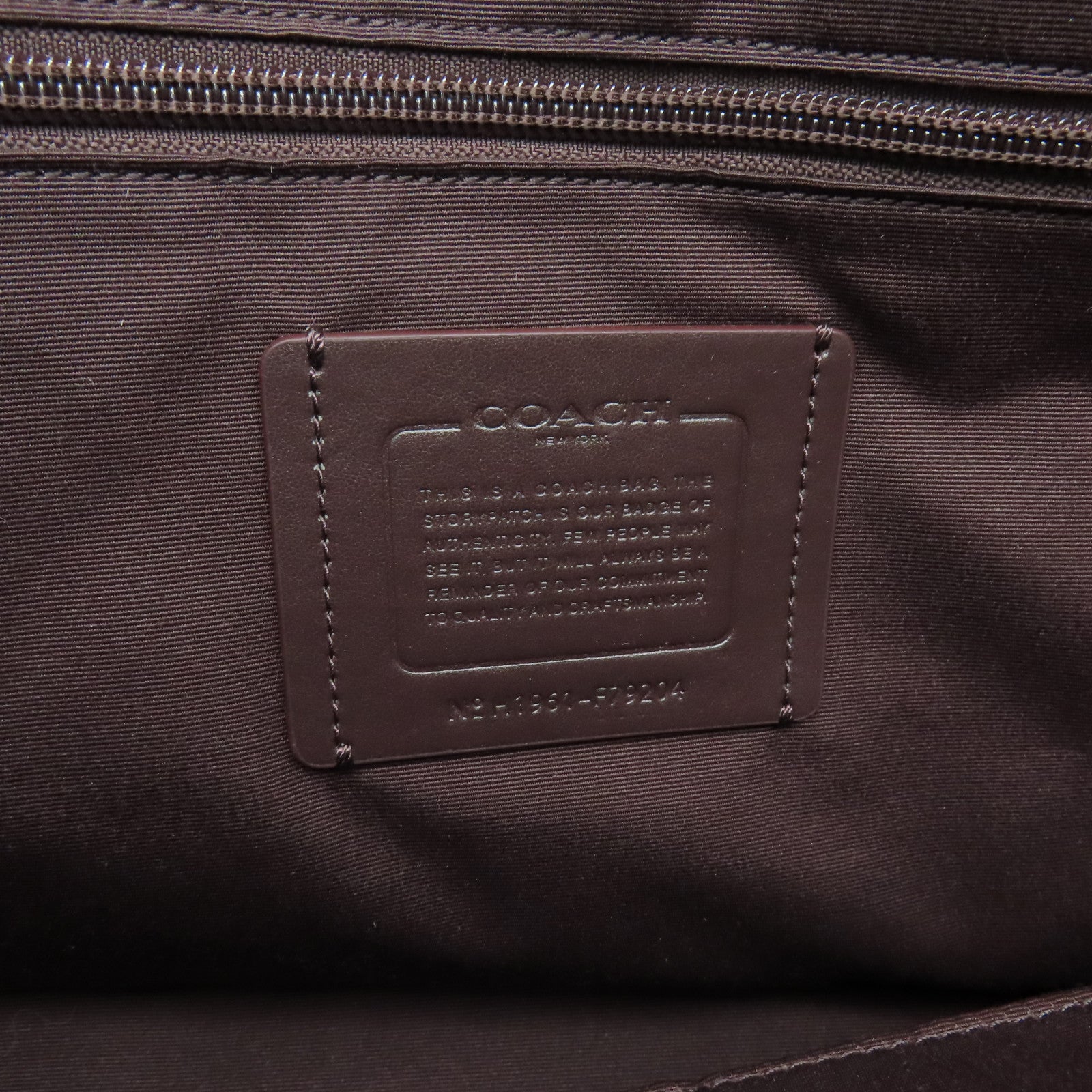 COACH 塗層帆布Tote Bag手挽肩背兩用袋黒色