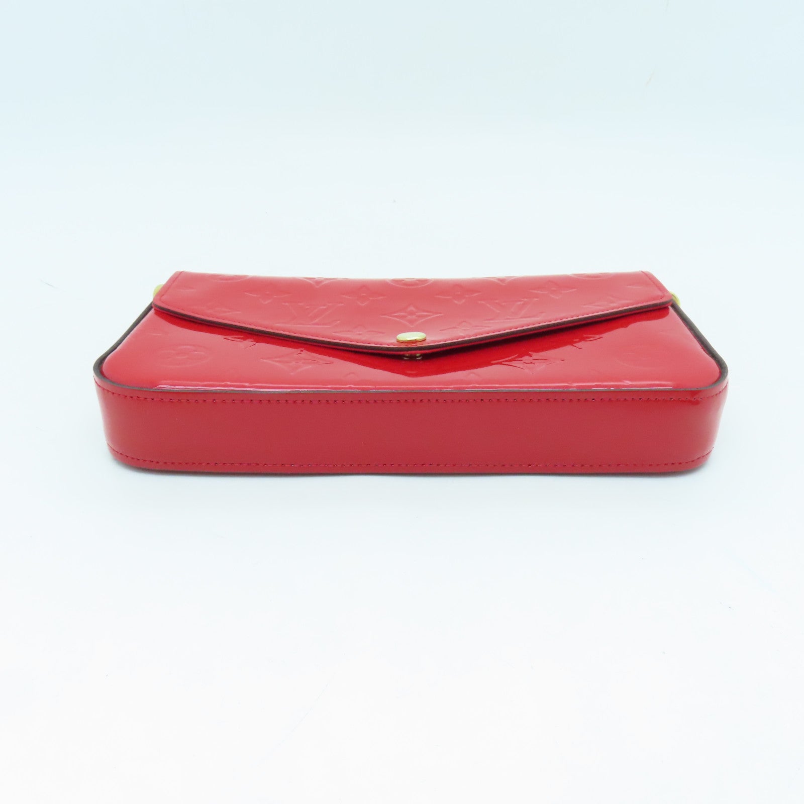 LOUIS VUITTON 【激減優惠】Vernis Pochette Felicie金扣肩背袋紅色