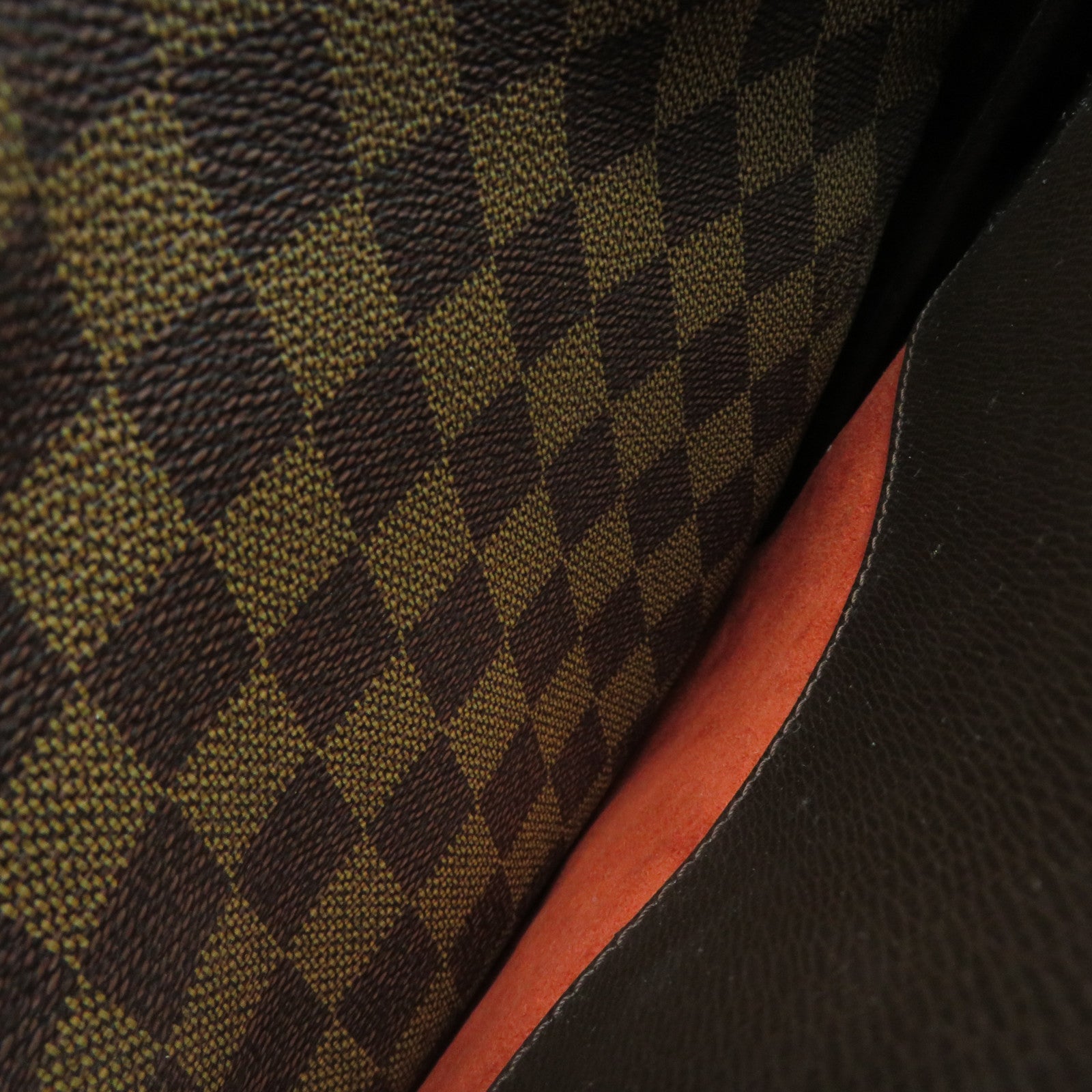 LOUIS VUITTON Damier Triana Hand Bag brown brown