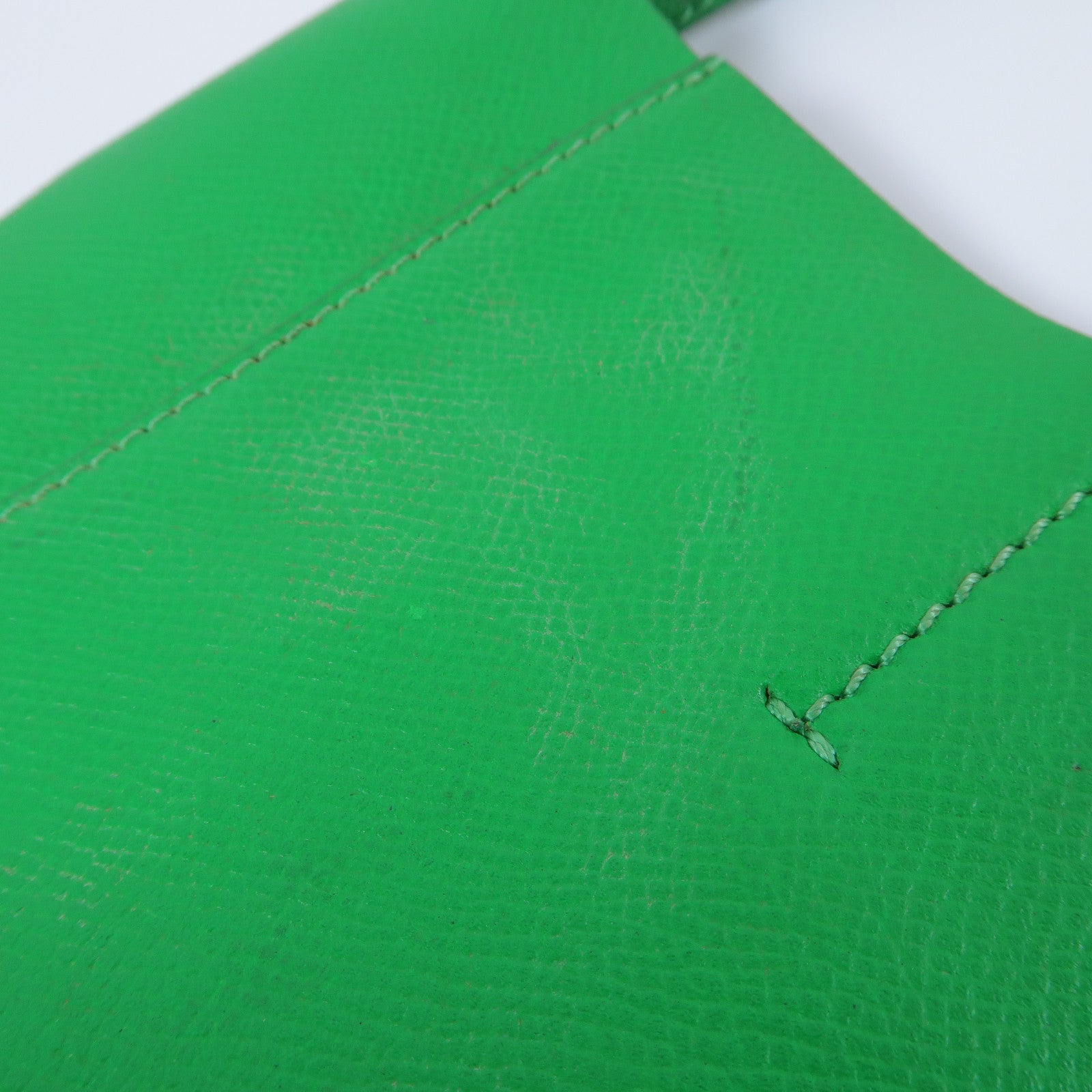 CELINE 牛皮皮革2 Way Shoulder Bag銀扣手挽肩背兩用袋綠色