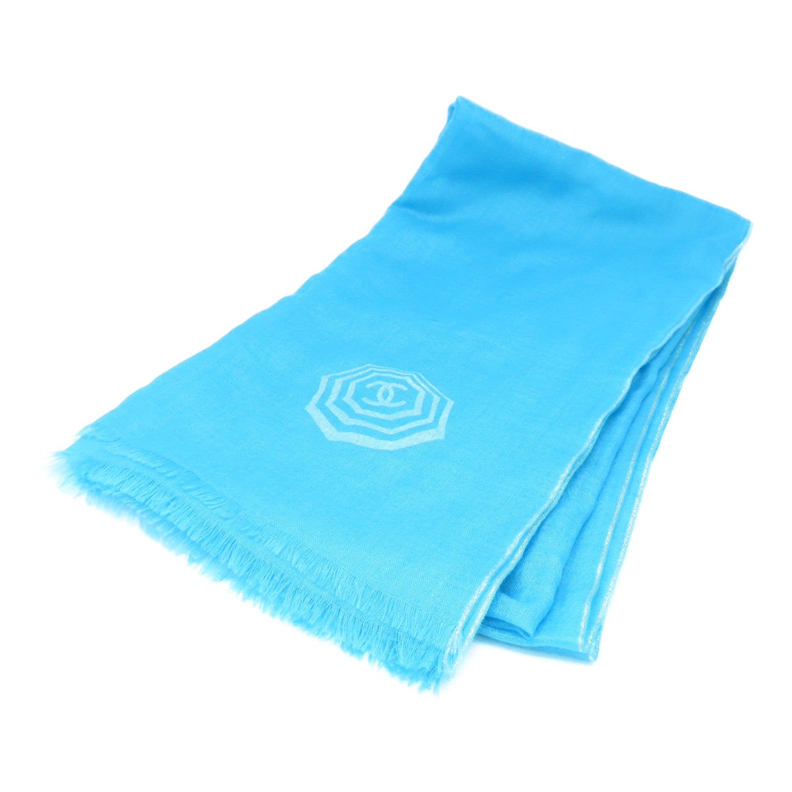 CHANEL Cashmere Stole披肩浅蓝色
