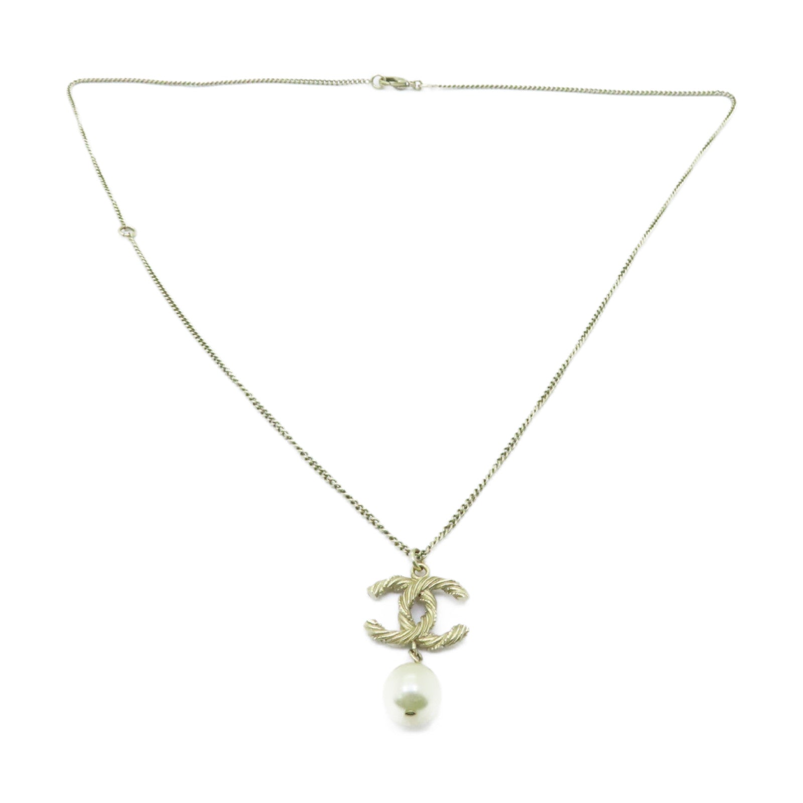 CHANEL 金屬Necklace項鍊金色