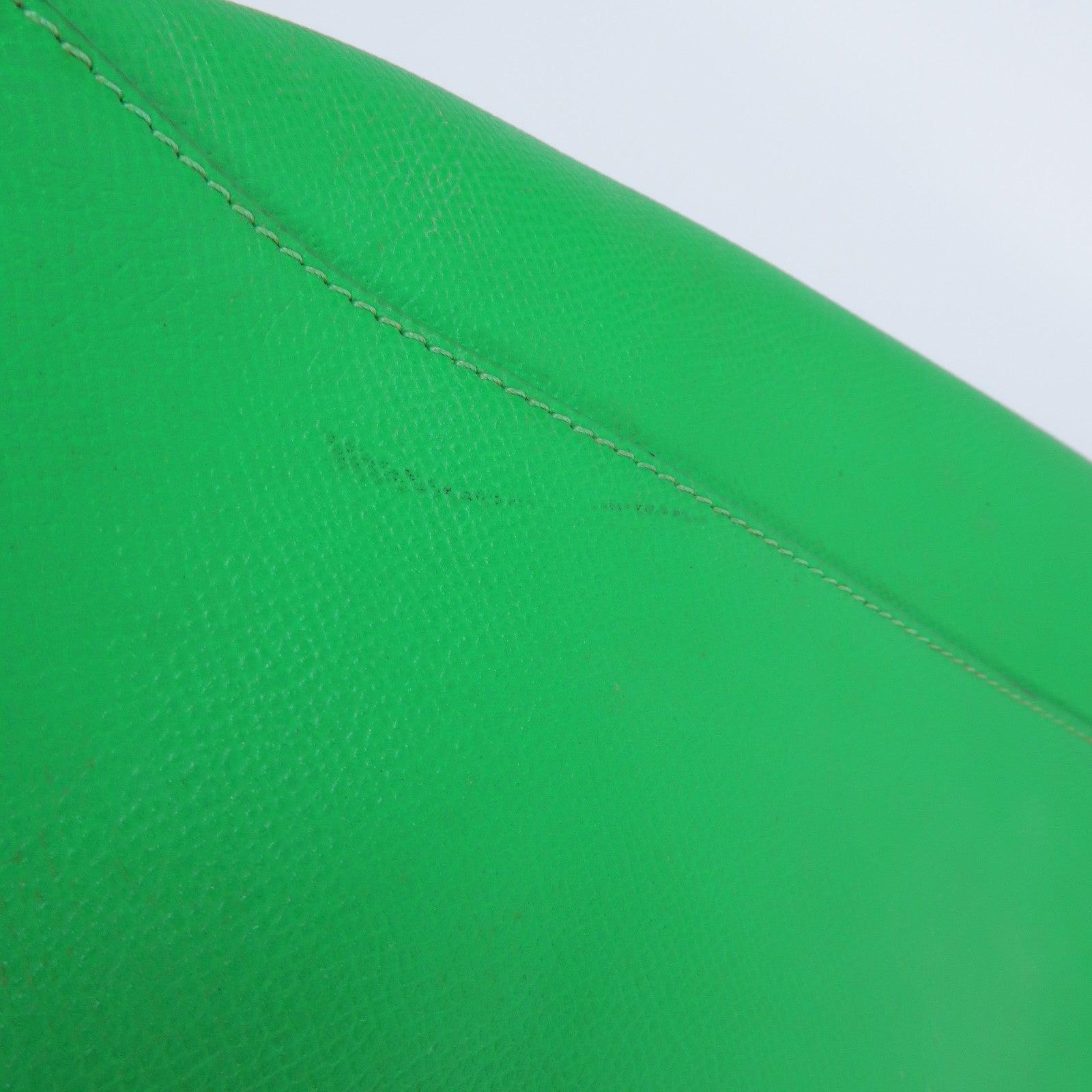 CELINE 牛皮皮革2 Way Shoulder Bag銀扣手挽肩背兩用袋綠色
