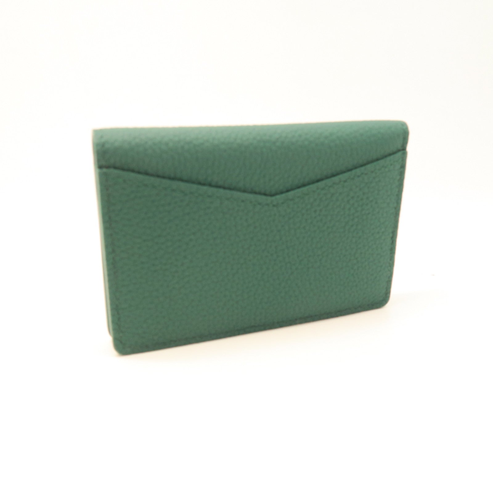 LOUIS VUITTON Cowhide Leather Aerogram Pocket Organizer Card Holder Green
