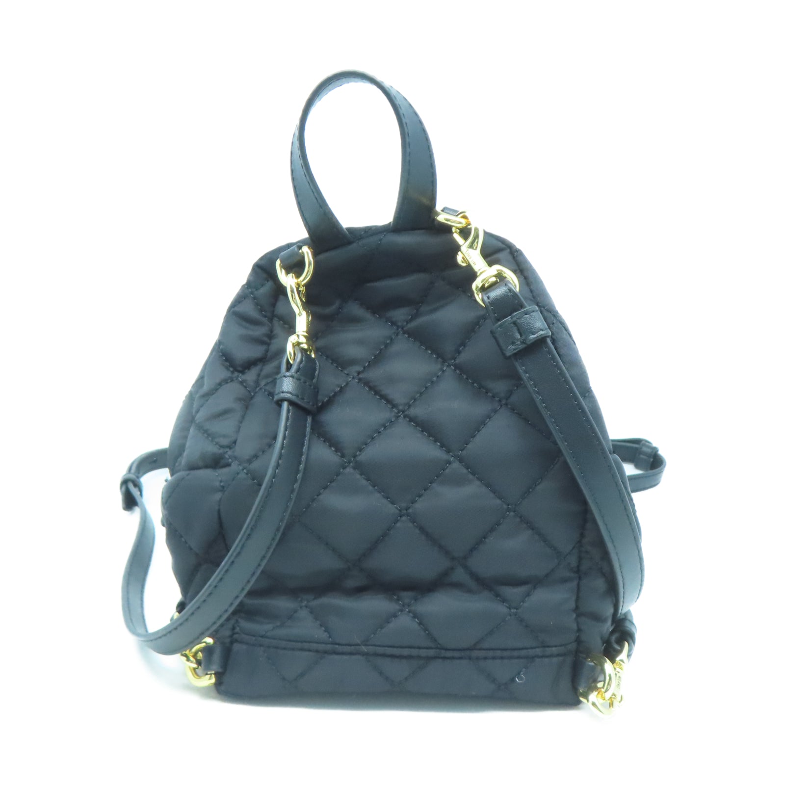 MOSCHINO 尼龍Mini Backpack背包金扣背包黑色