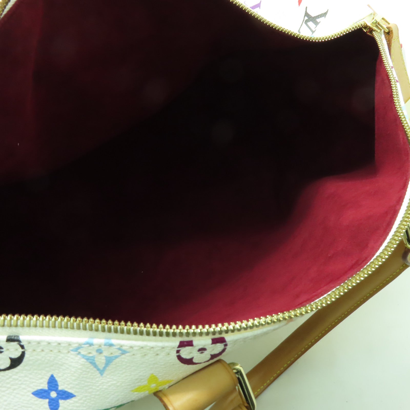 LOUIS VUITTON Monogram Multicolore Keepall 45金扣手挽袋彩色/白色