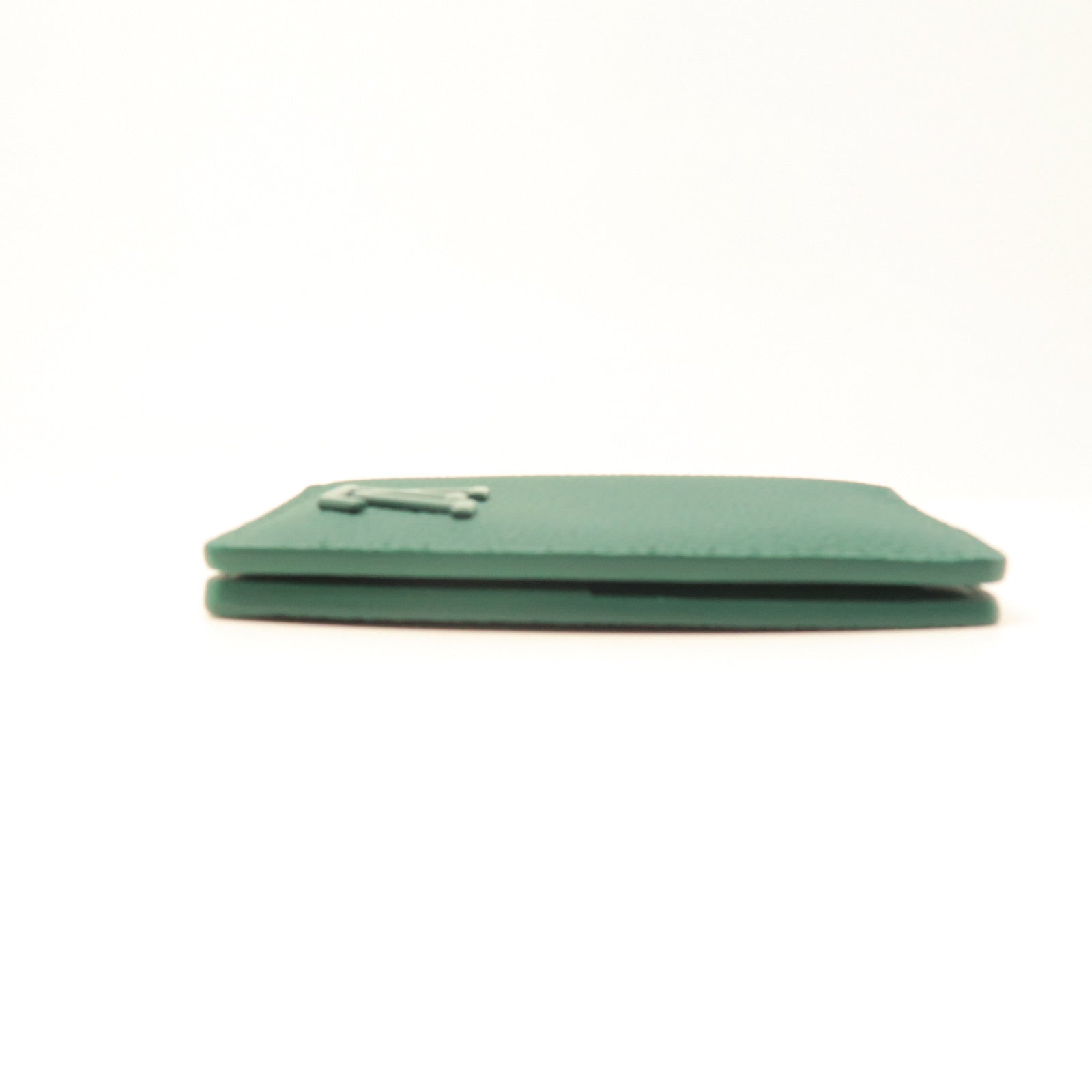 LOUIS VUITTON Cowhide Leather Aerogram Pocket Organizer Card Holder Green