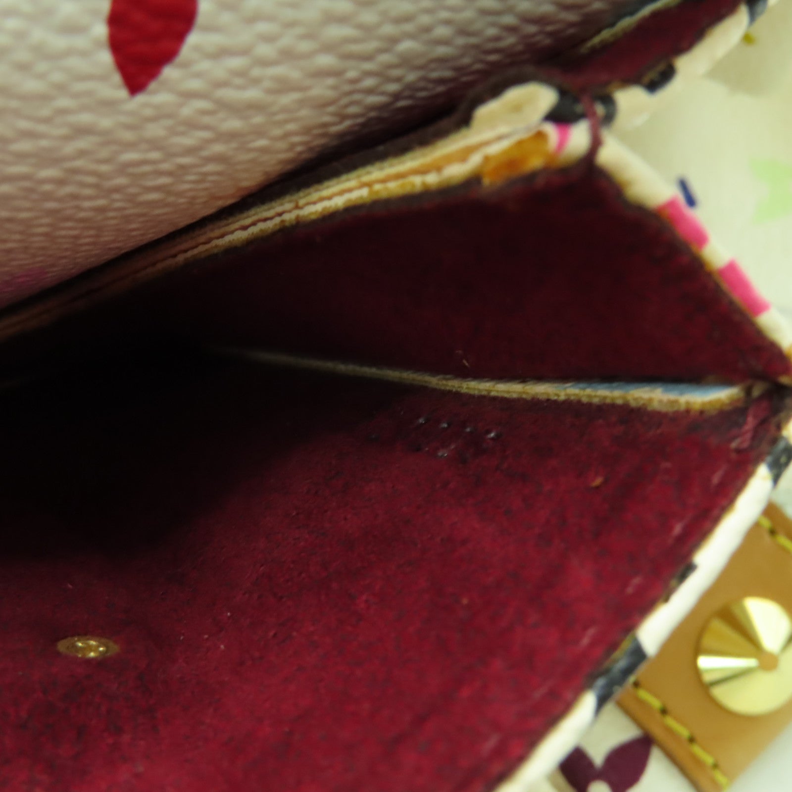 LOUIS VUITTON Monogram Multicolore Keepall 45金扣手挽袋彩色/白色