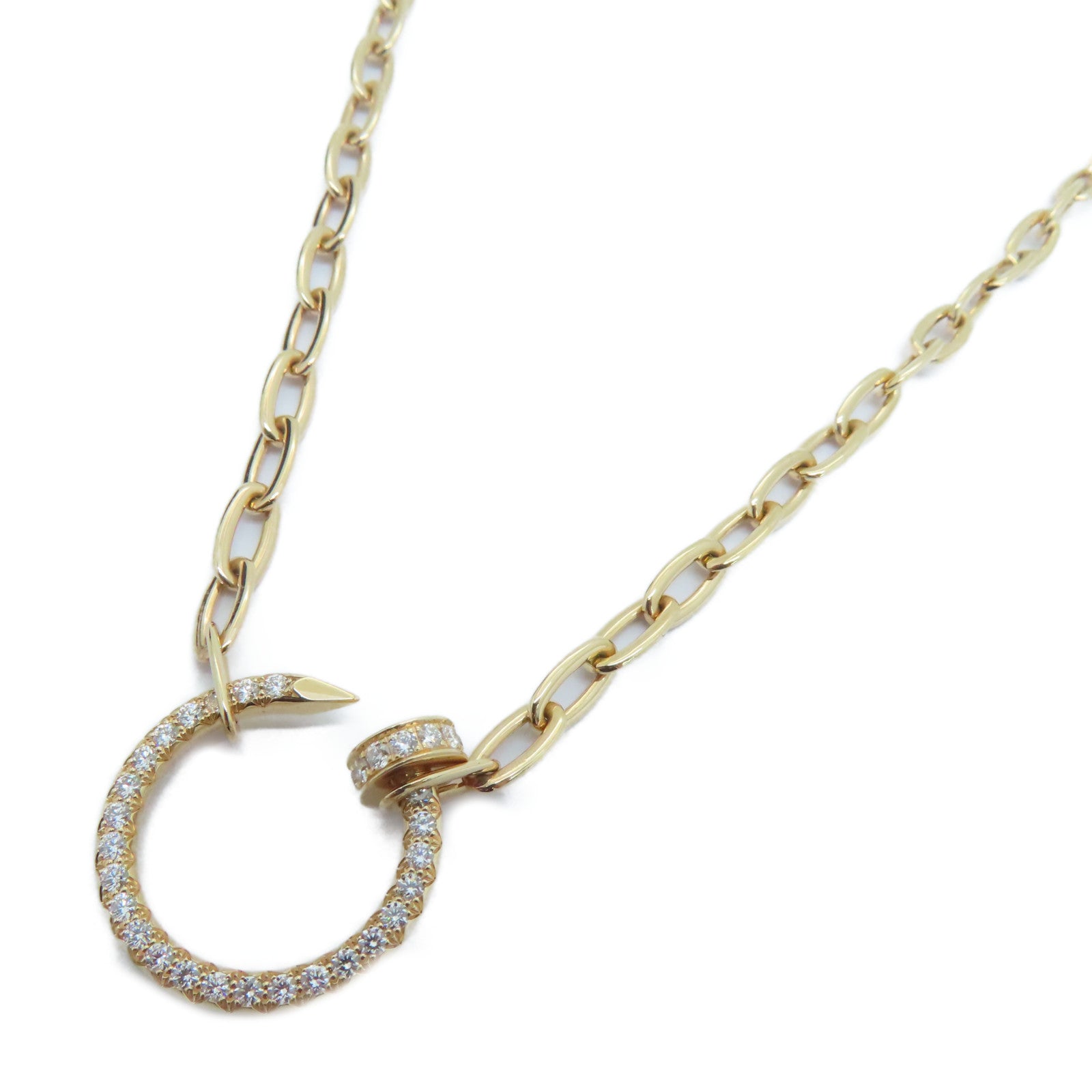 CARTIER 18K玫瑰金Just Un Clou Cartier Necklace钻石颈錬