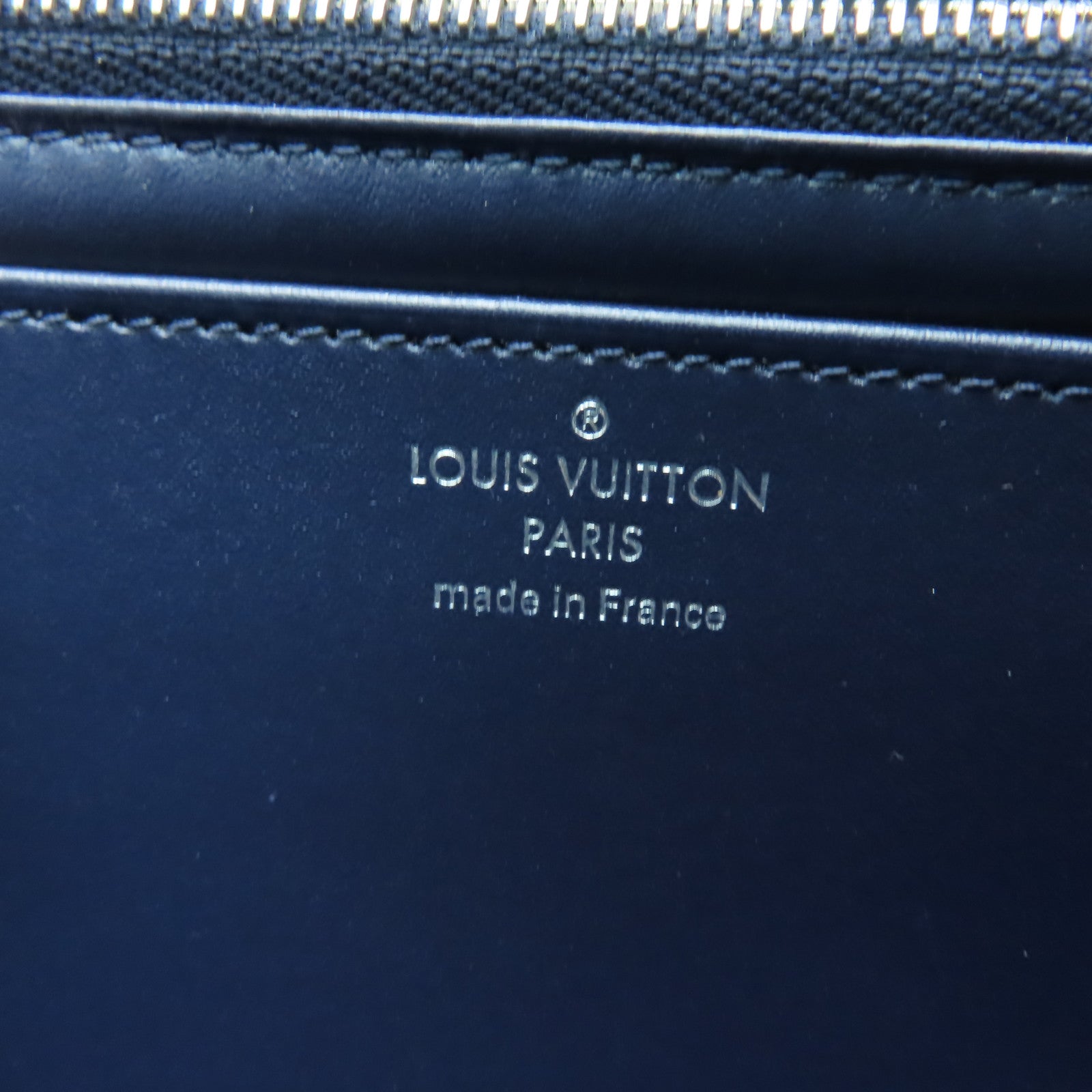 LOUIS VUITTON 漆皮皮革Twist Wallet銀扣長錢包藍色