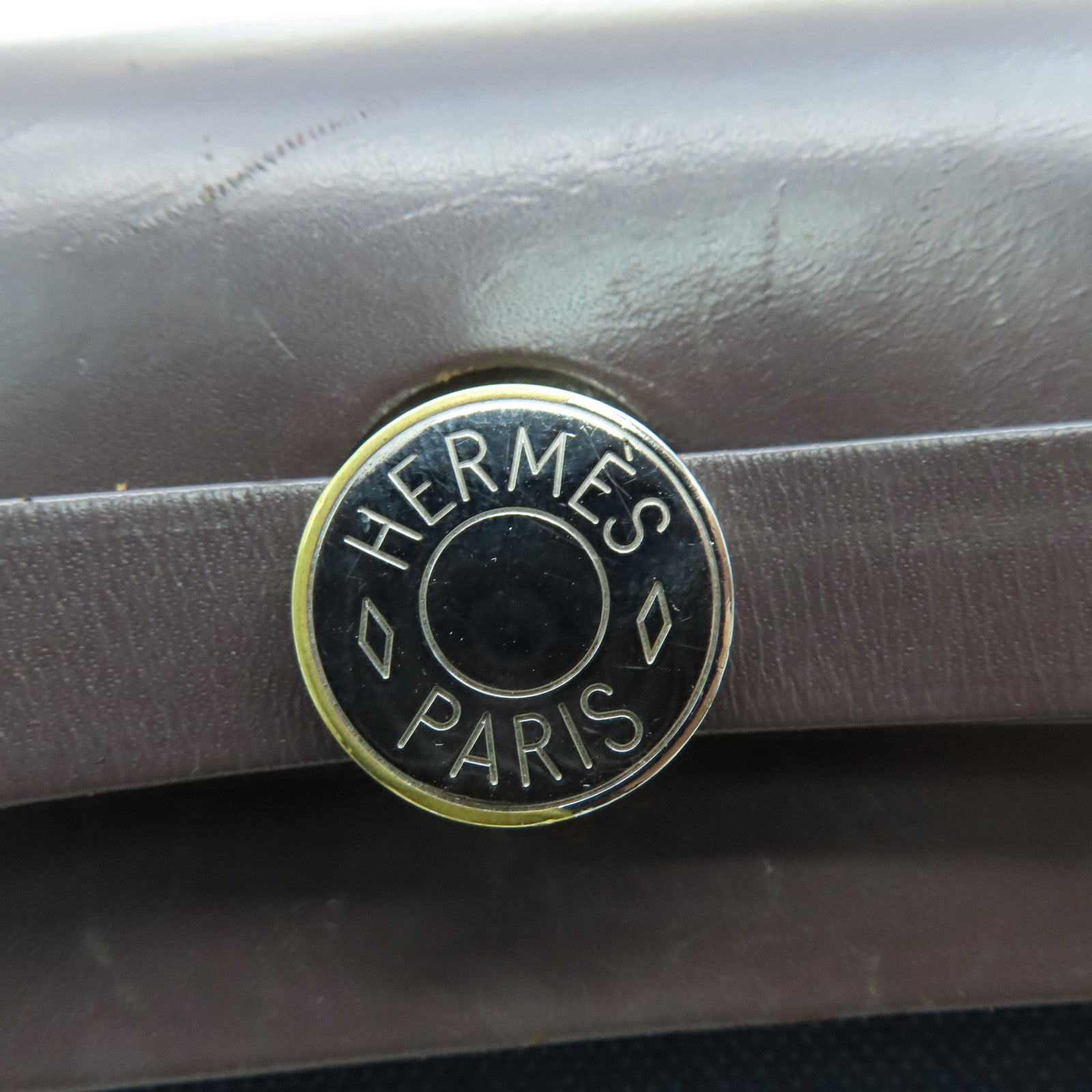 HERMES 帆布Herbag PM银扣肩带包Blue Saphire蓝色