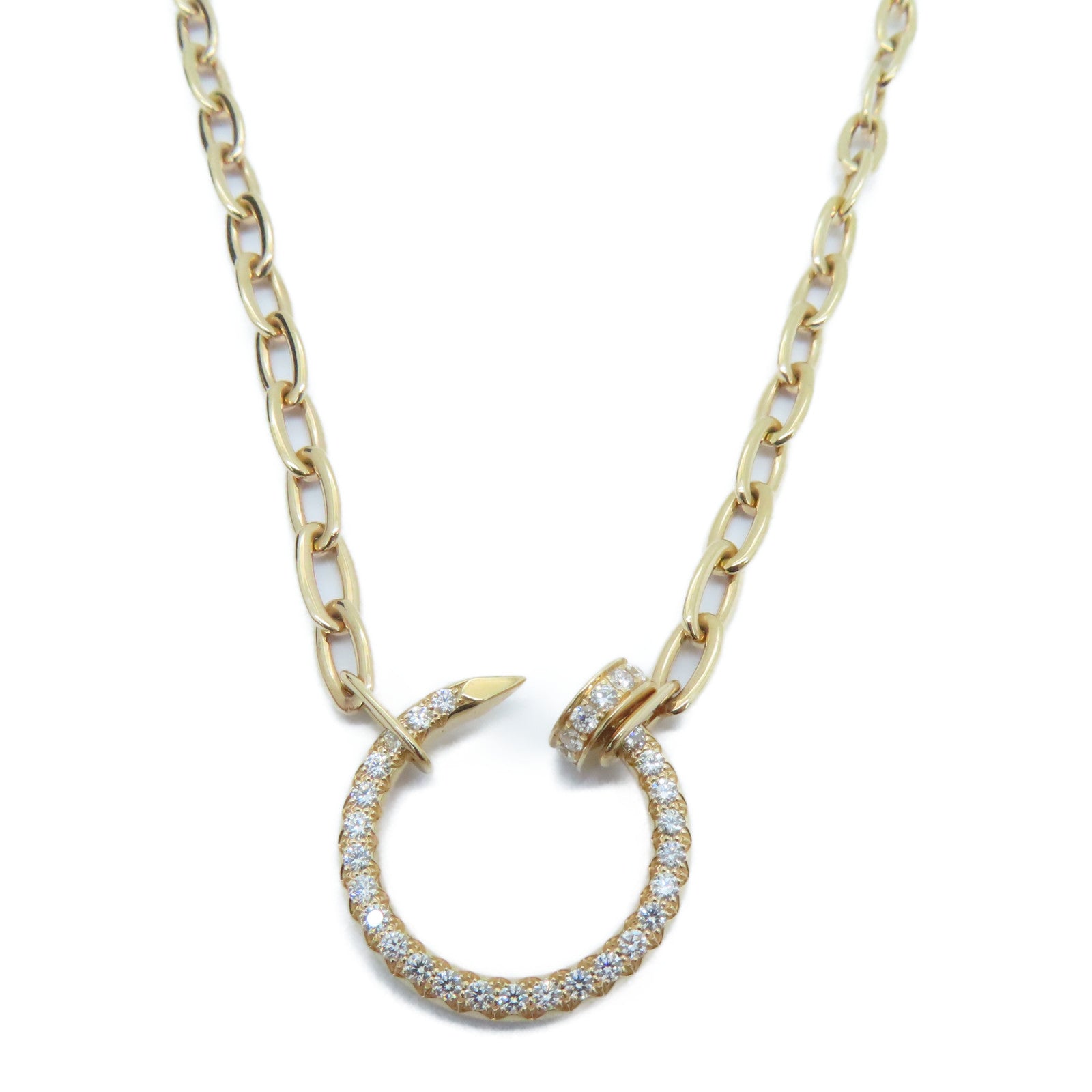 CARTIER 18K玫瑰金Just Un Clou Cartier Necklace钻石颈錬