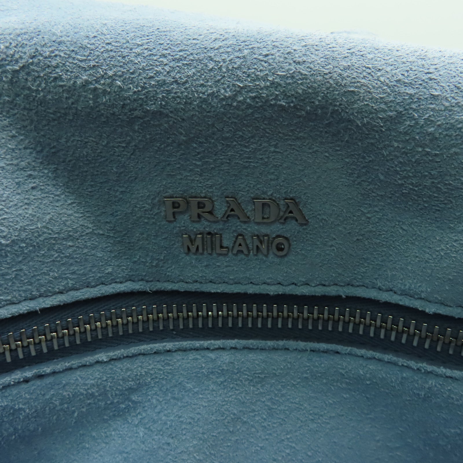 PRADA 牛皮皮革Shoulder Bag銀扣手挽肩背兩用袋黑色